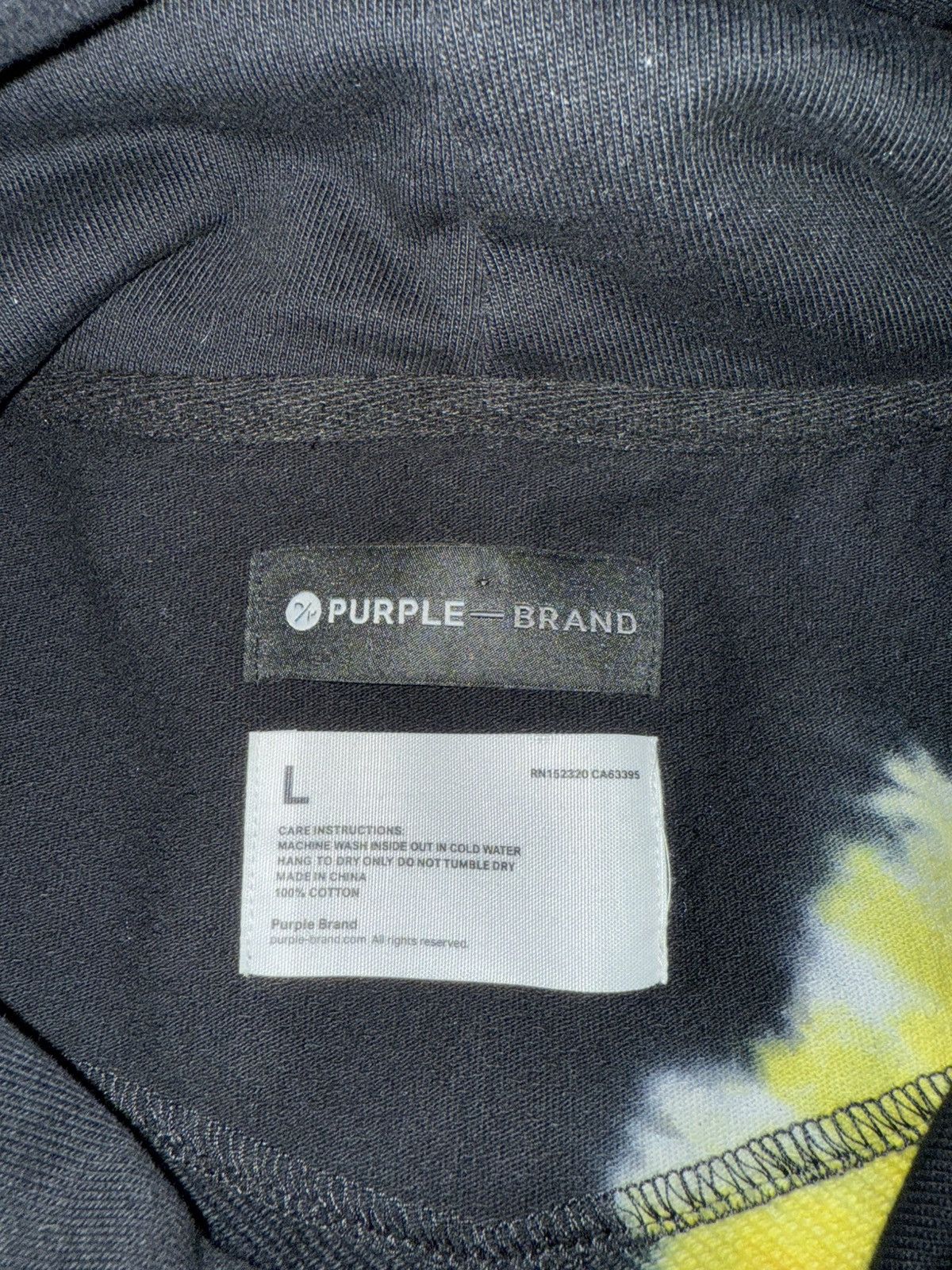 Purple Brand Purple Brand Partially Tie Dyed Hoodie Size US L / EU 52-54 / 3 - 2 Thumbnail