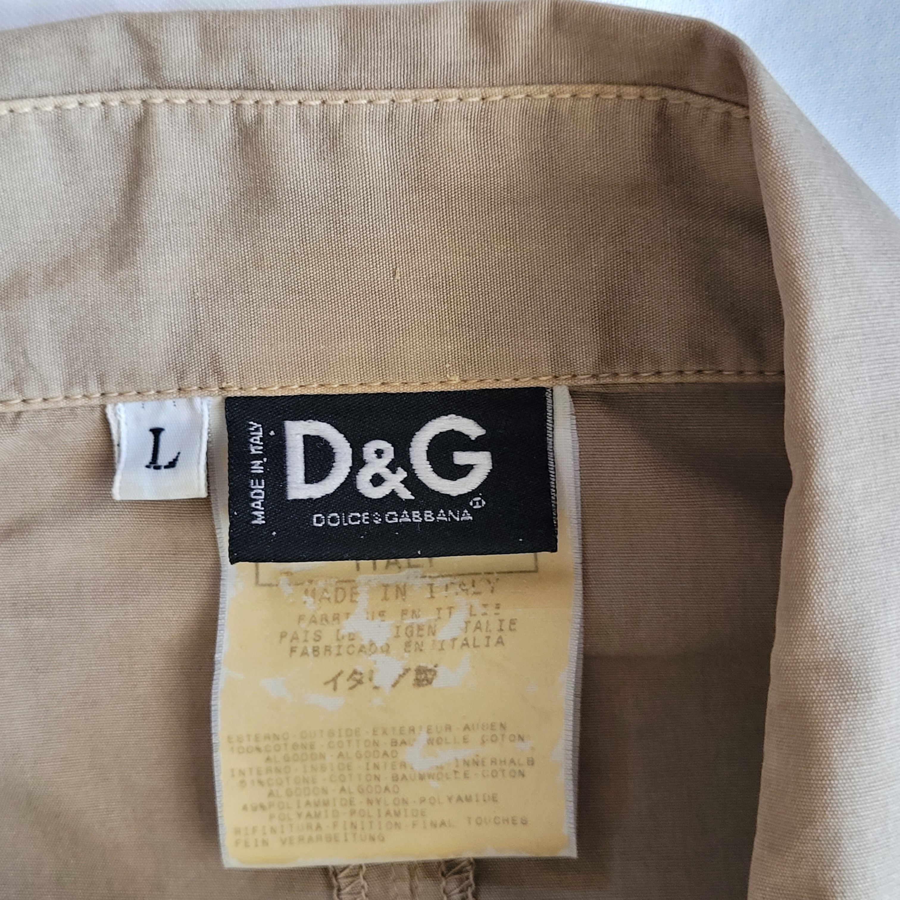 Dolce & Gabbana D&G 2003 rare cargo bondage military shirt Size US L / EU 52-54 / 3 - 4 Thumbnail