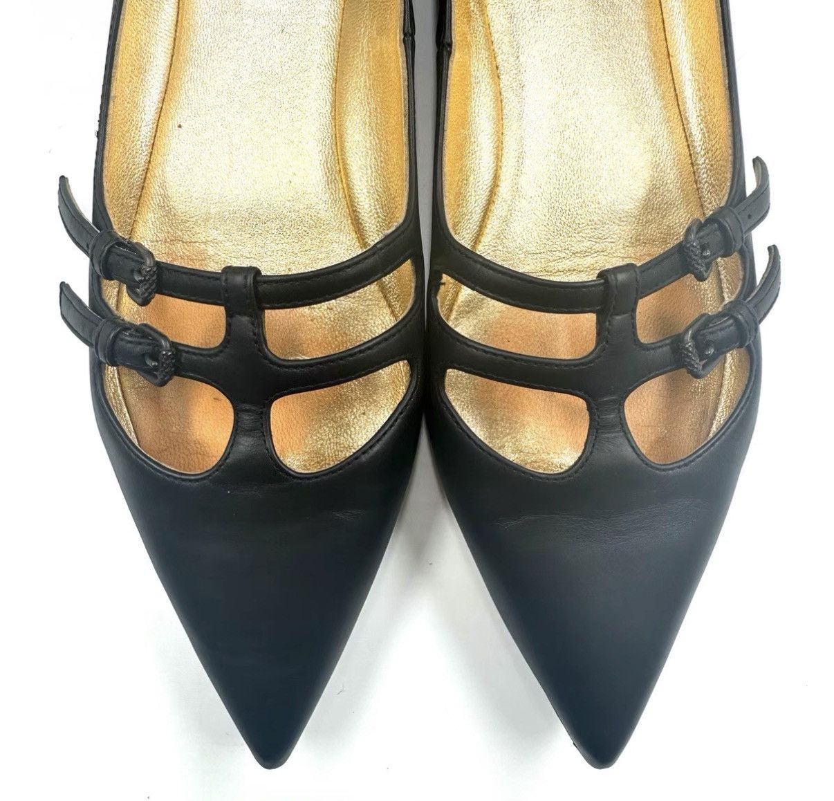 Bottega Veneta Bottega Veneta Black Pointed Toe Flats K12 Size US 6 / IT 36 - 5 Thumbnail