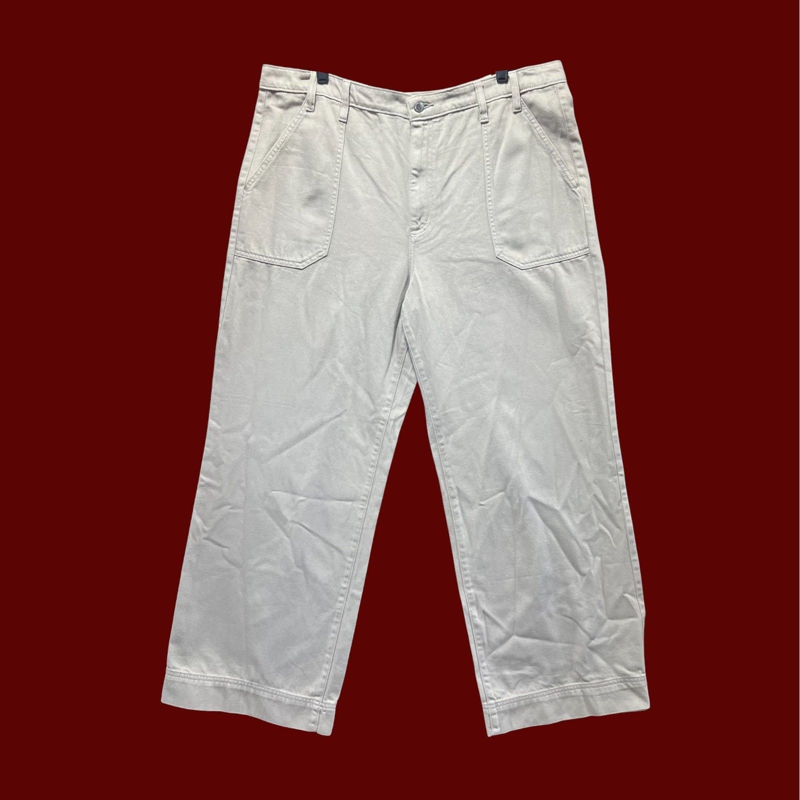 Other Universal Thread - Women's High Waisted Wide Leg Cropped Hig Size 38" / US 16 / IT 52 - 3 Thumbnail