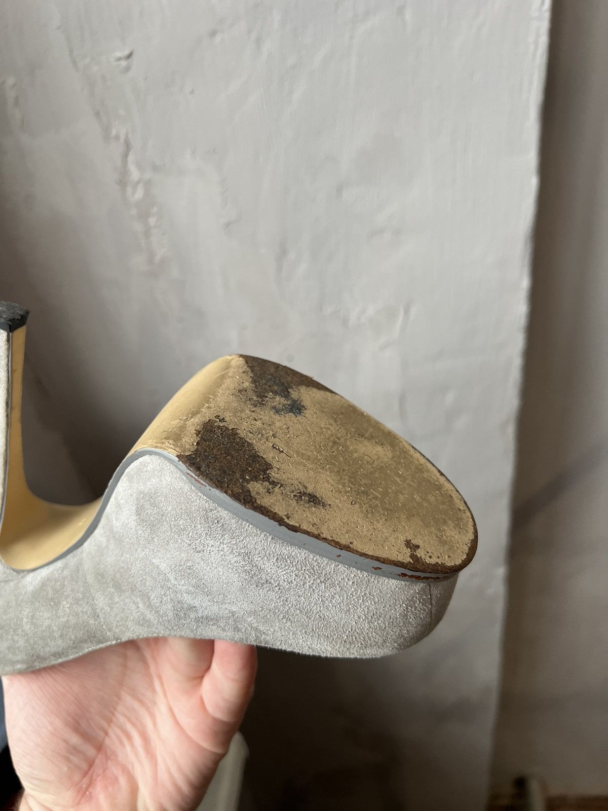 Yves Saint Laurent YSL YVES SAINT LAURENT ITALY ICON GRAY TRIBTOO HEELS SIZE 37 Size US 7 / IT 37 - 15 Thumbnail
