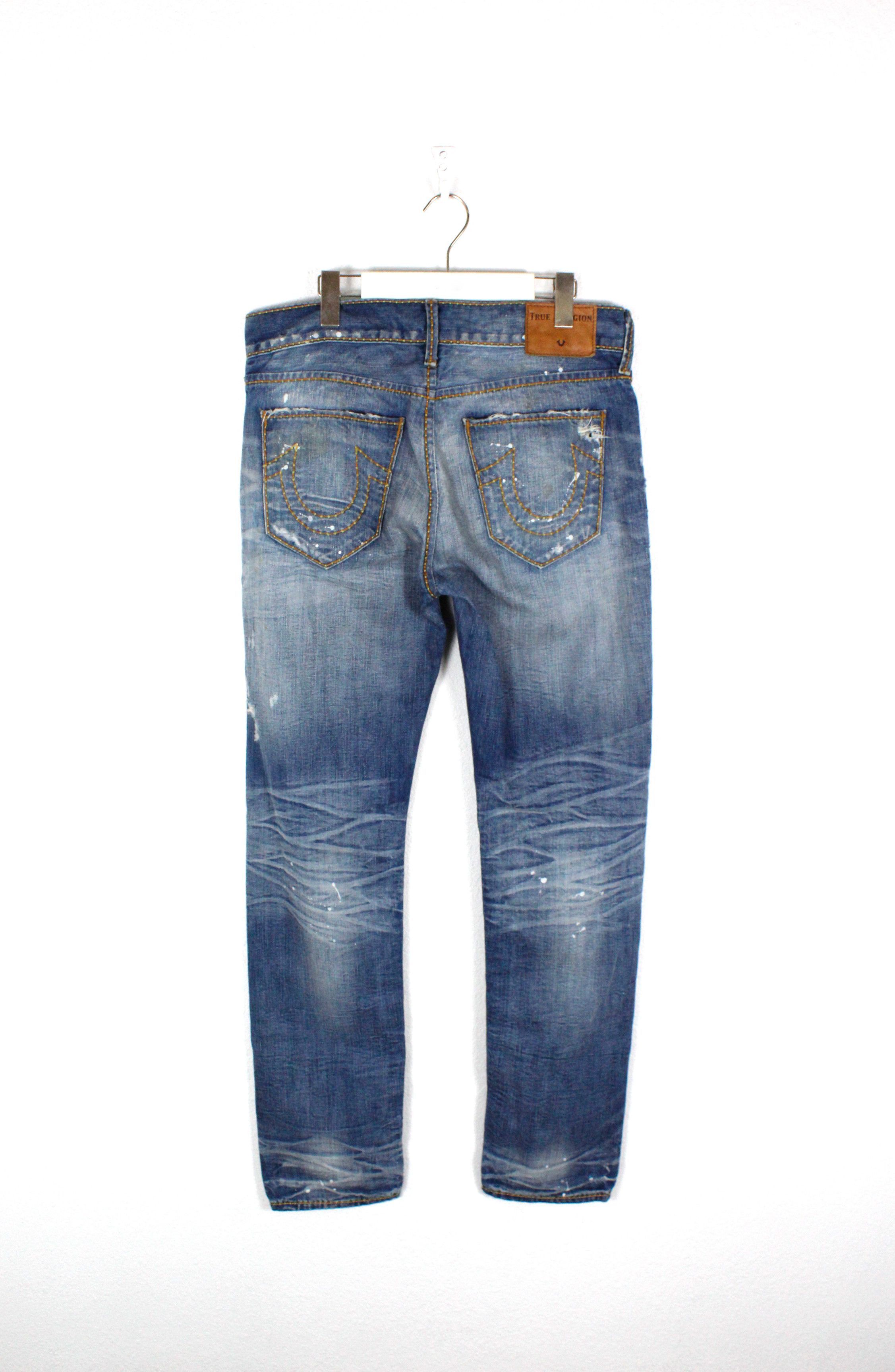 True Religion True Religion Y2K Hand Painted Distressed Pants Jeans 32 Size US 32 / EU 48 - 5 Thumbnail