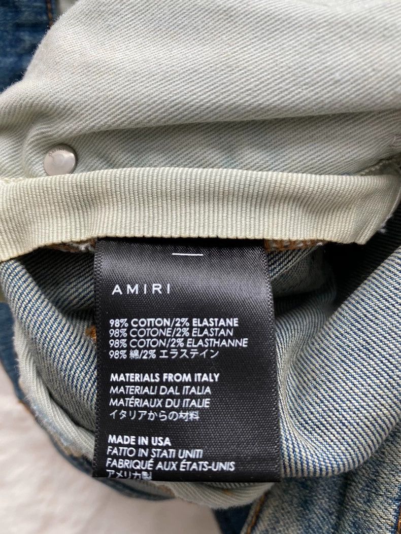 Amiri Amiri Washed blue leopard patchwork MX1 jeans 2502-Nextarro Size US 32 / EU 48 - 4 Thumbnail