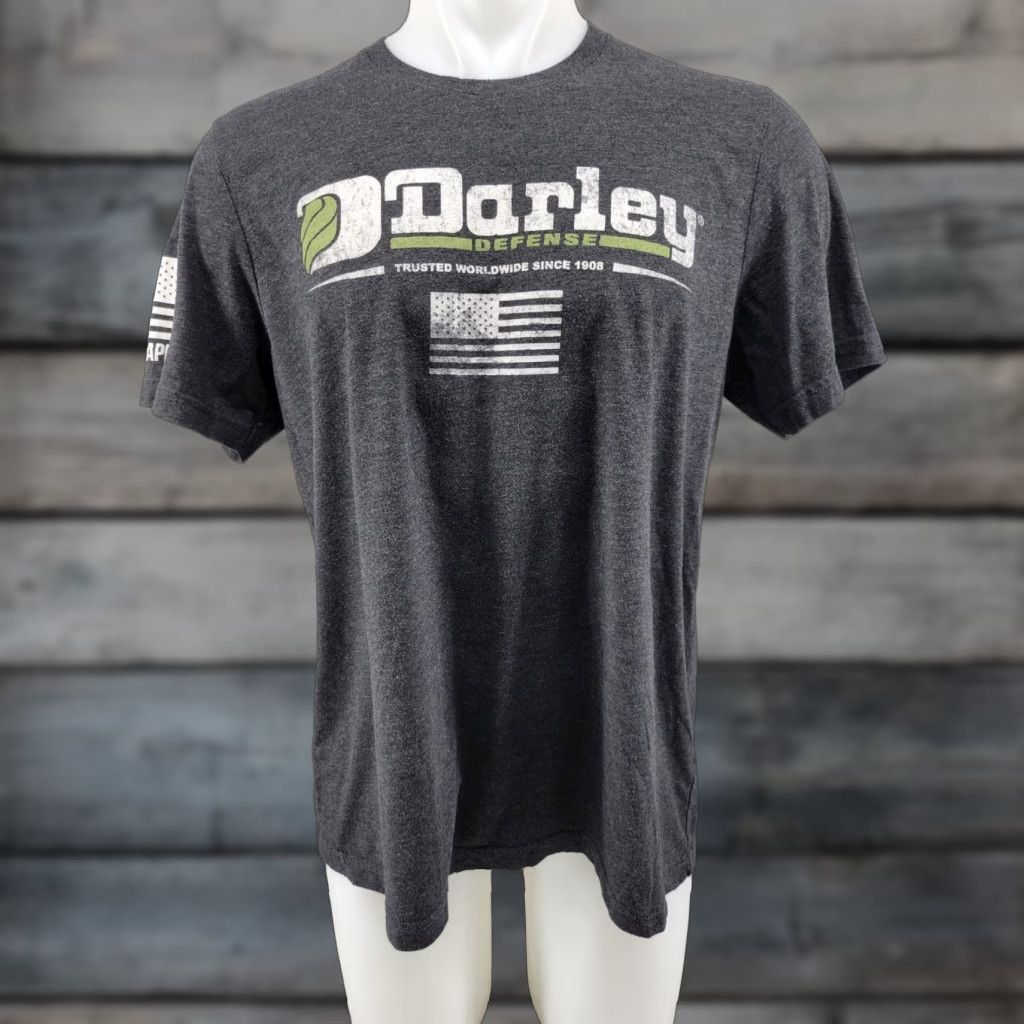 Vintage VINTAGE Darley Defense Mens Shirt XL Gray T-Shirt Size US XL / EU 56 / 4 - 1 Thumbnail