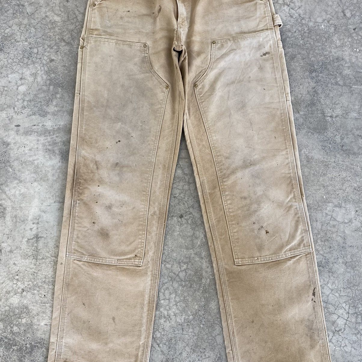Carhartt Vintage Carhartt Double Knee Faded Tan Carpenter Work Pants Size US 32 / EU 48 - 8 Thumbnail