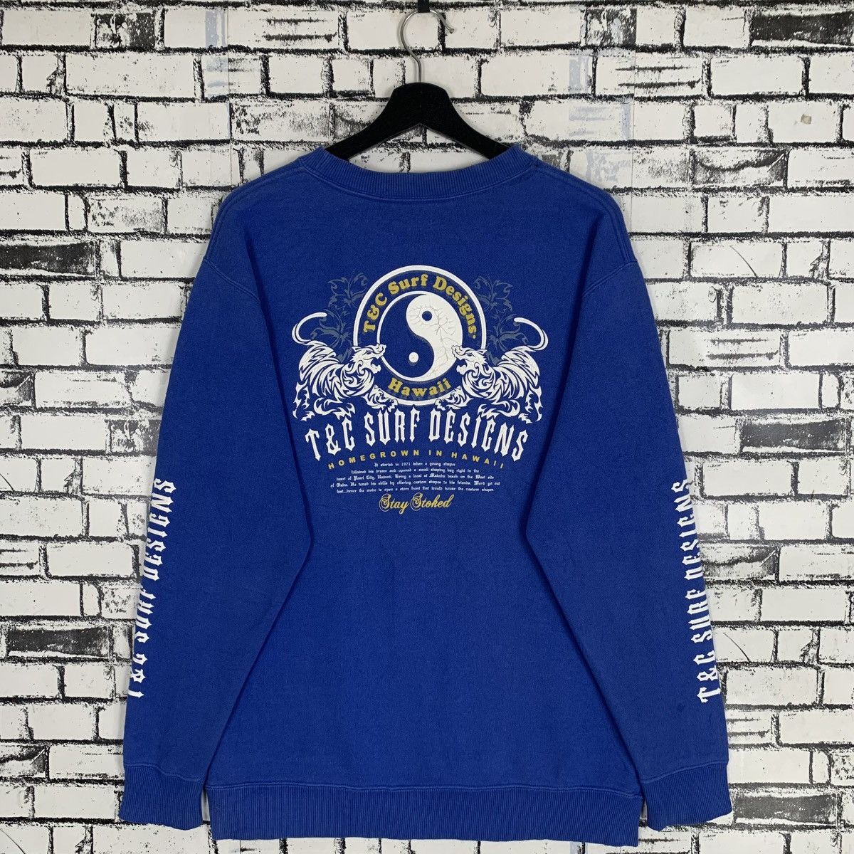 Designer × Vintage Vintage T&C Surf Wear Sweatshirt Size US L / EU 52-54 / 3 - 5 Thumbnail