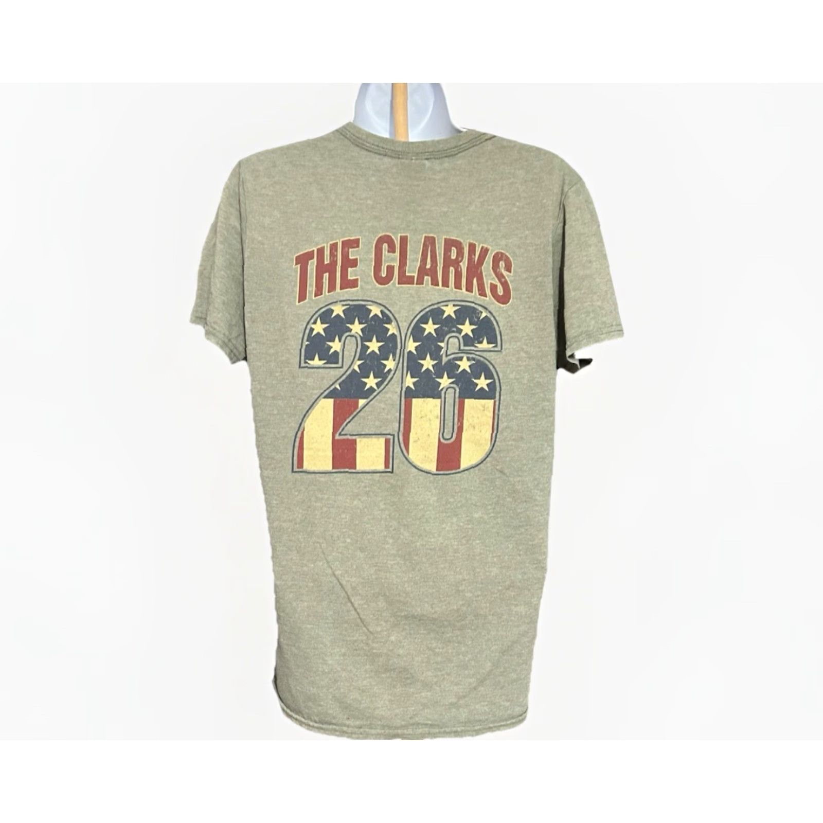 Gildan VINTAGE The Clarks Shirt Women Small Green Short Sleeve Double Sided Pittsburgh Band Size S / US 4 / IT 40 - 6 Thumbnail