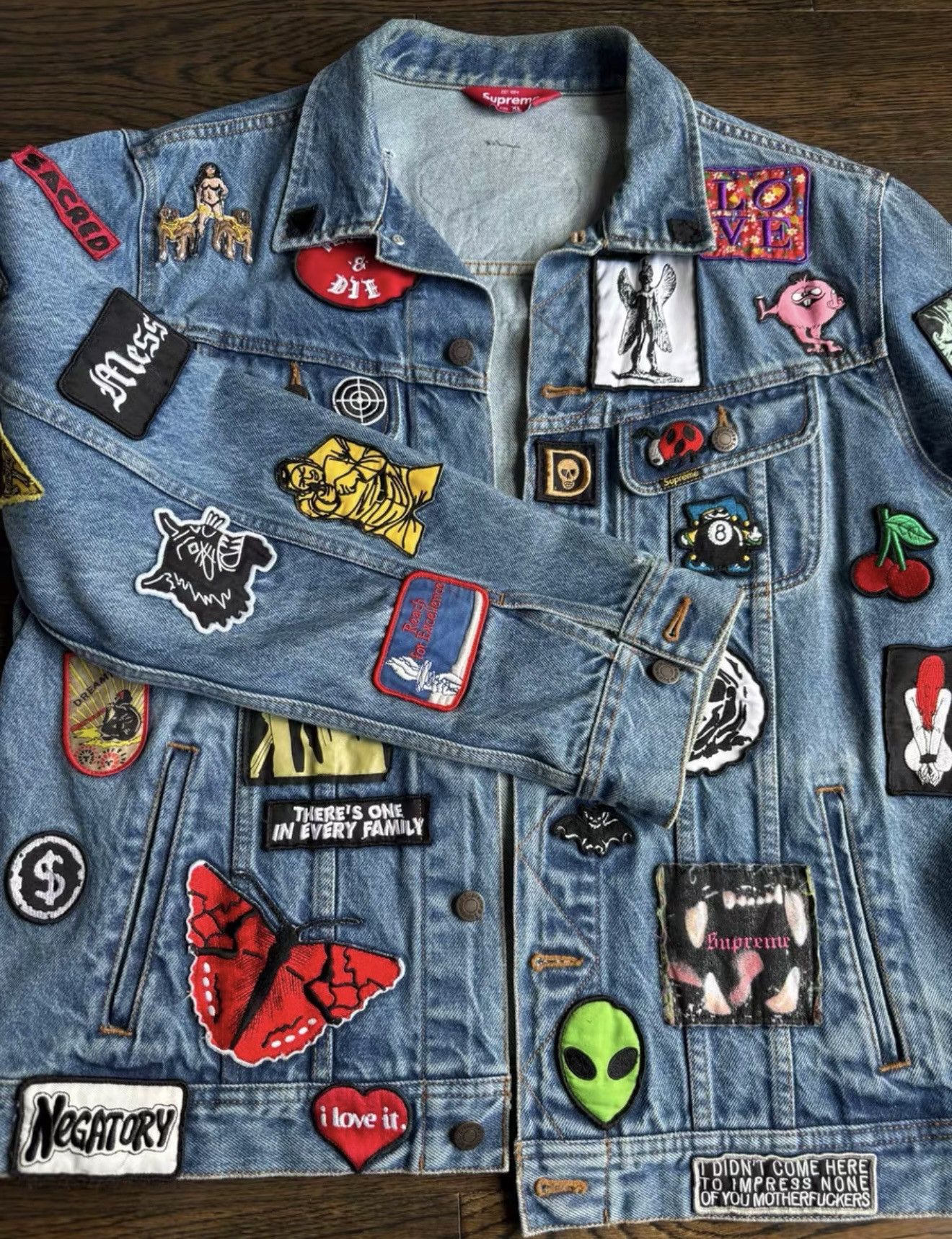 Supreme Supreme patches denim Trucker work Jacket Size US XL / EU 56 / 4 - 1 Thumbnail