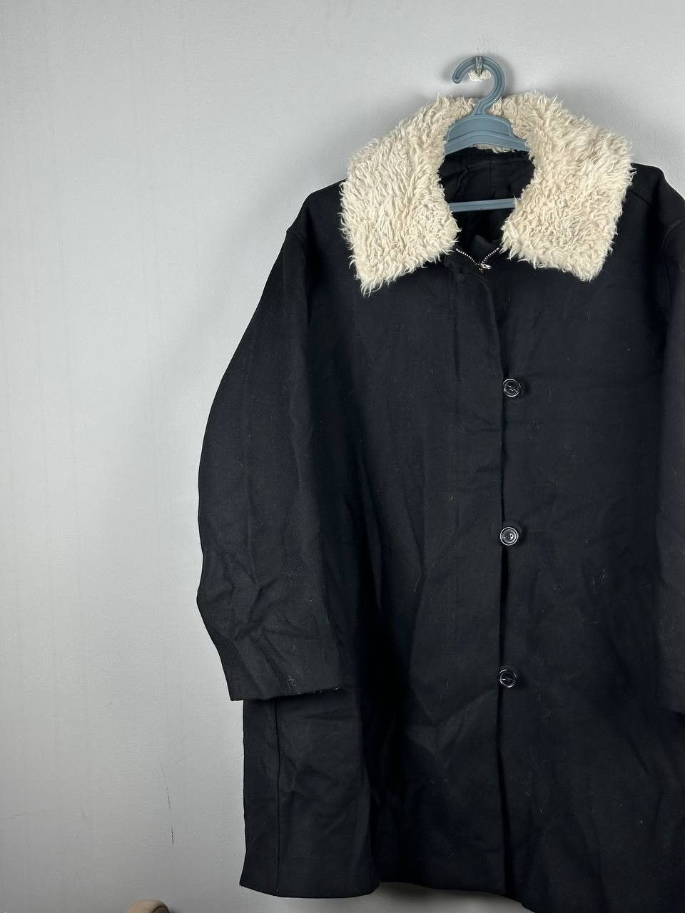 Arket Arket Long Balck Wool Coat Fur Collar Streetwear Size US L / EU 52-54 / 3 - 2 Thumbnail