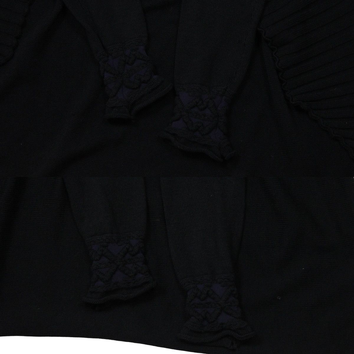 Marithe + Francois Girbaud 00S Cravatatakiller Y2K Avant Garde Cardigan Vintage Size M / US 6-8 / IT 42-44 - 12 Thumbnail