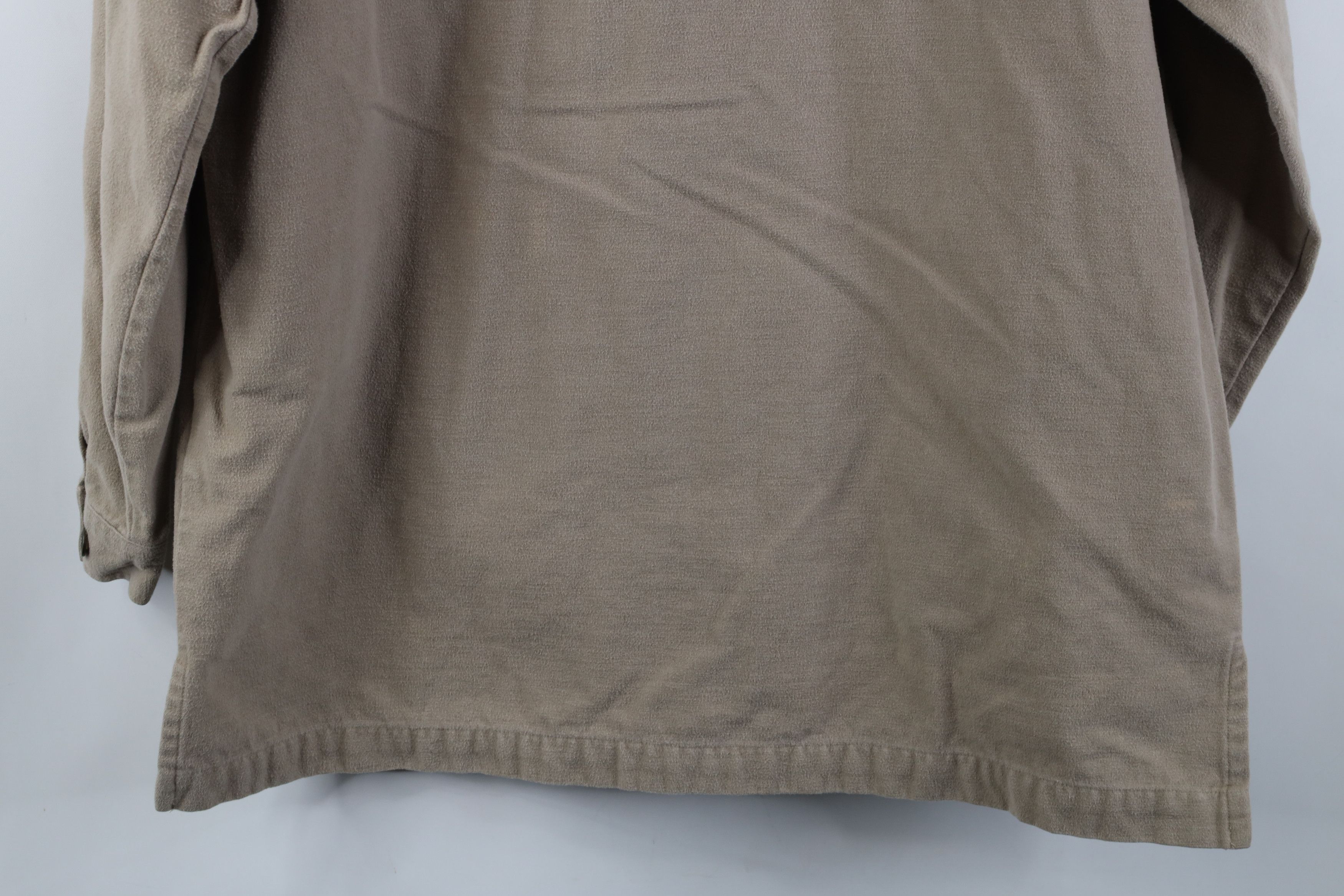 Vintage Vintage 90s Streetwear Chamois Cloth Button Shirt Size L / US 10 / IT 46 - 13 Thumbnail