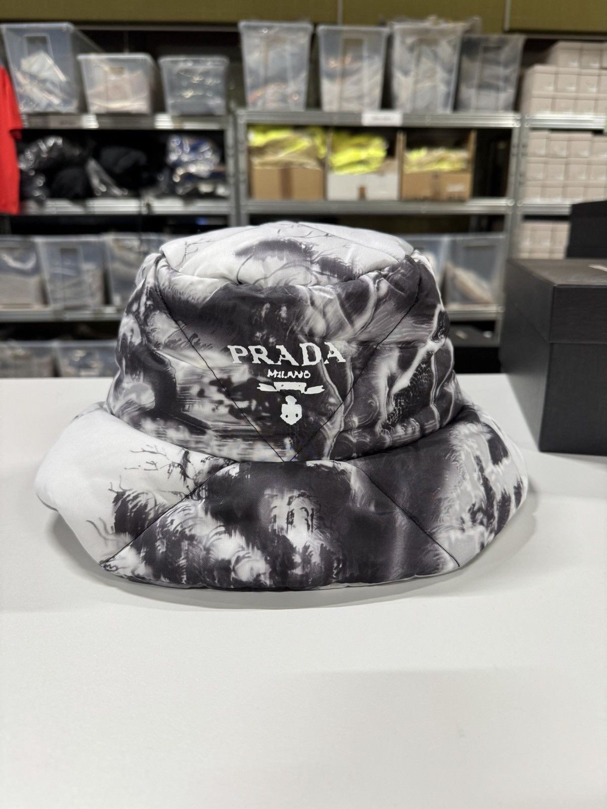 Prada Prada Printed Bucket Hat NEW 900$ Size ONE SIZE - 1 Thumbnail