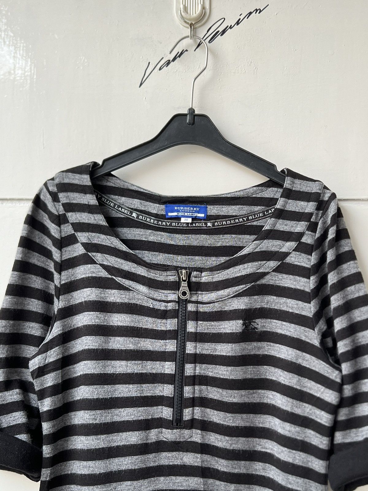 Burberry BURBERRY Striped Midi Dress Size XS / US 0-2 / IT 36-38 - 3 Thumbnail