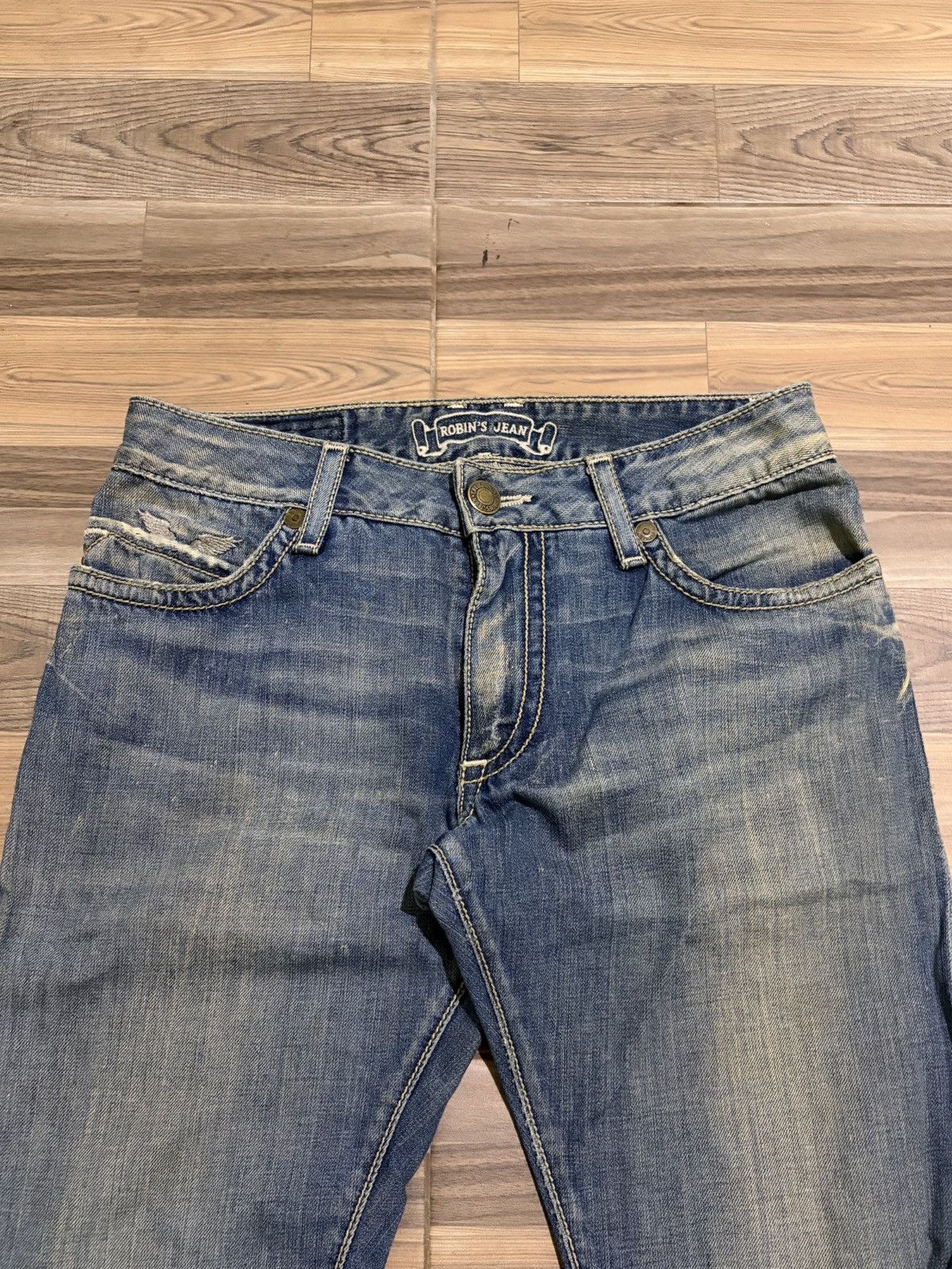 Robins Jeans ROBINS JEAN SKULL PUNK STUDDED ROCK AND ROLL JEANS SIZE 29 Size US 29 - 10 Thumbnail