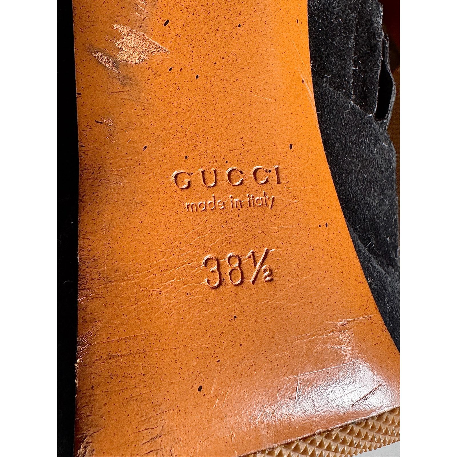Gucci Gucci Women's Black Suede Fringe Trim Accent Lace-Up Boots Size US 8 / IT 38 - 6 Thumbnail