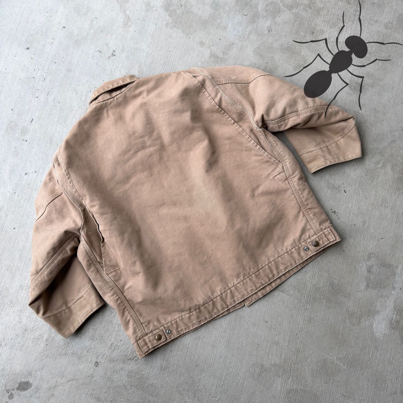 Carhartt × Vintage Carhartt ALTERED J146 SDL brown Detroit work wear jacket Size US XL / EU 56 / 4 - 6 Thumbnail