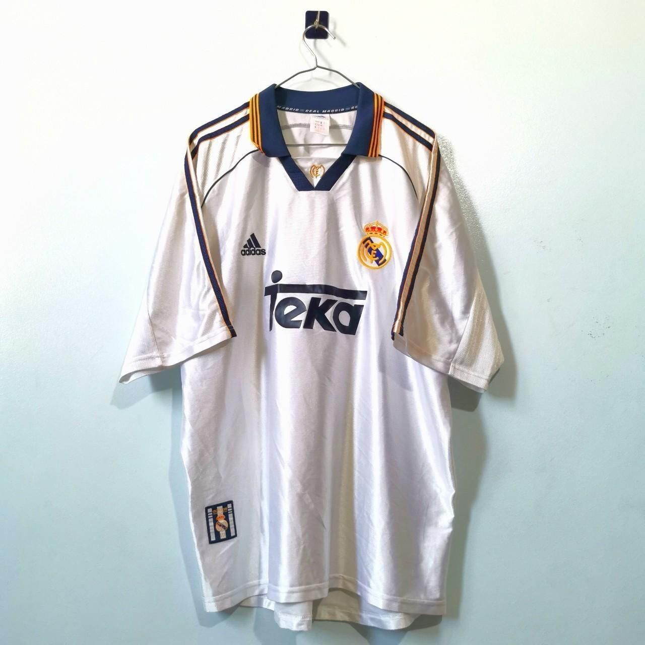 Adidas Real Madrid 1998 1999 2000 Home Shirt Jersey Size US XL / EU 56 / 4 - 4 Thumbnail