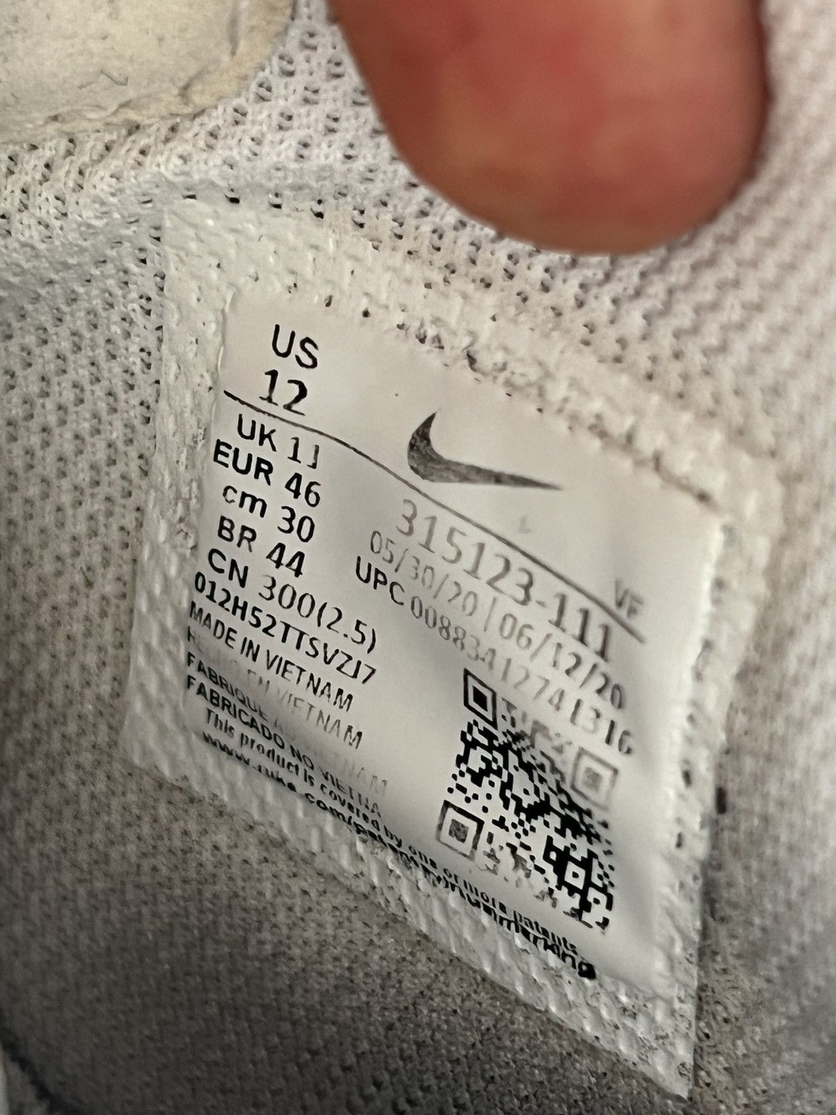 Nike × Other ‼️Nike Air Force High 1 Knit Logo Regular AvantGarde Sneakers Size US 12 / EU 45 - 21 Thumbnail