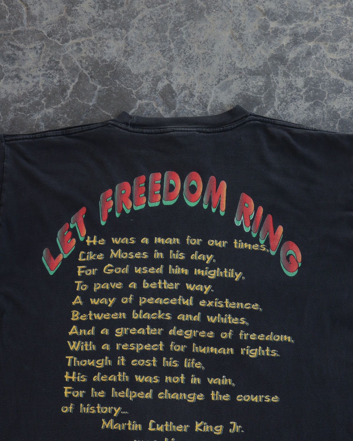 Rap Tees Vintage 1990s MLK Faded Rap Tee RARE GRAIL Size US L / EU 52-54 / 3 - 4 Thumbnail