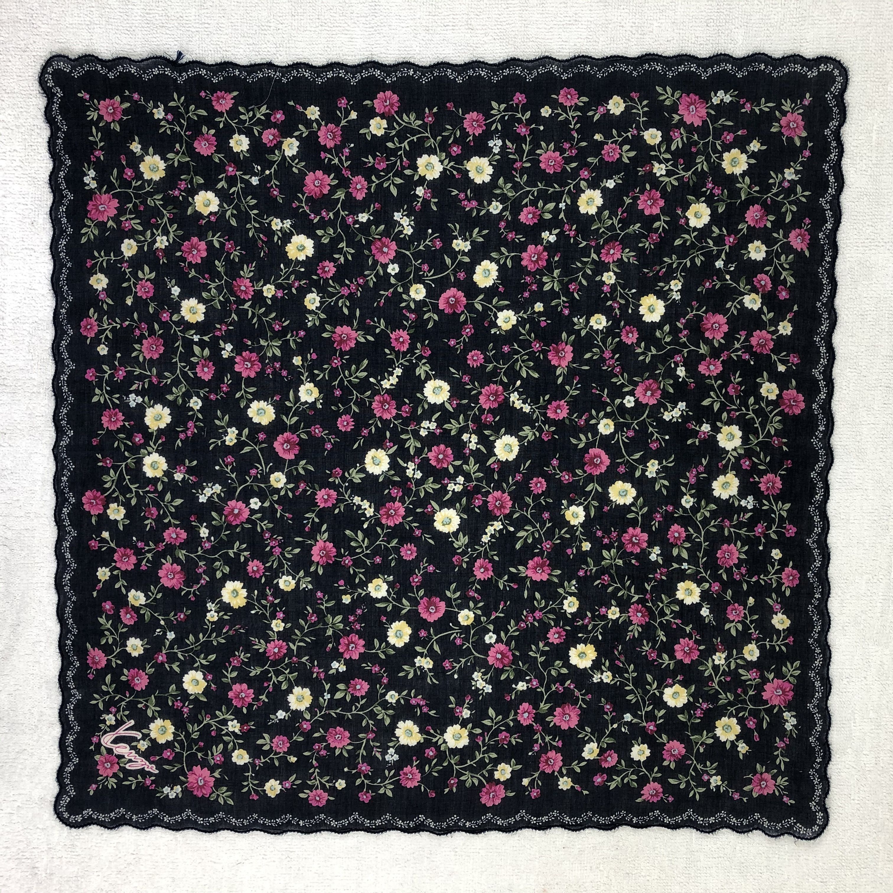 Kenzo × Vintage Kenzo Floral Bandana / Handkerchief / Neckerchief Size ONE SIZE - 2 Thumbnail