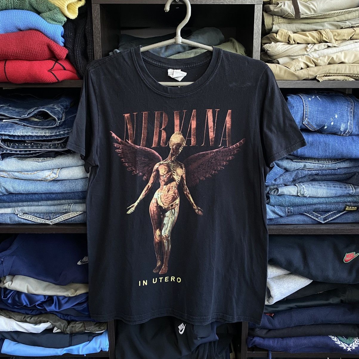 Band Tees Vintage Nirvana In Utero Big Logo rock band cobain tee Size US S / EU 44-46 / 1 - 1 Thumbnail