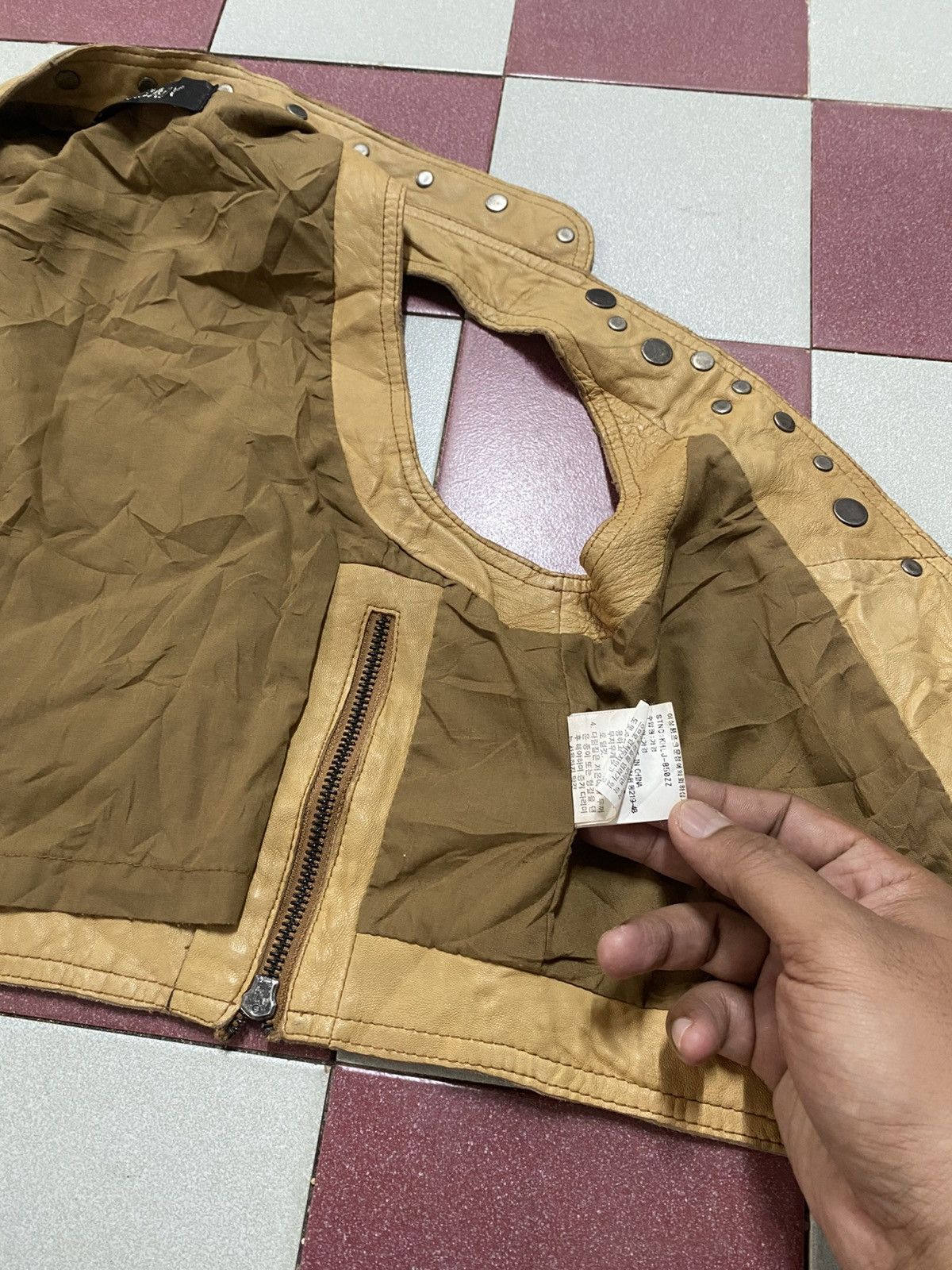 Leather Biker Vest Kasibady