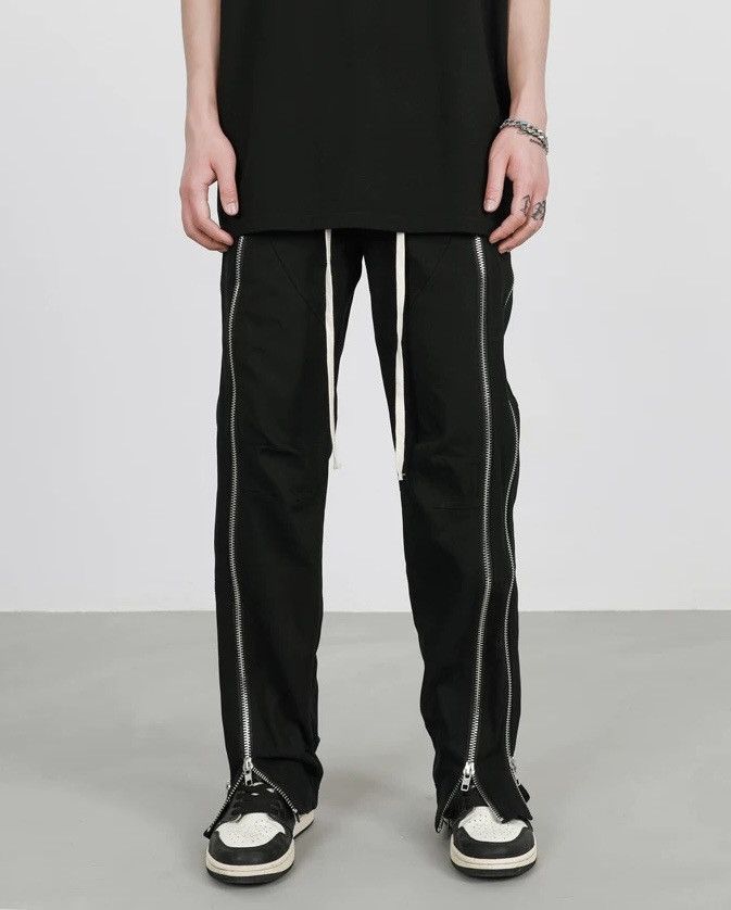 Japanese Brand × Vintage Avant garde grunge y2k drawstring zip punk pants Size US 30 / EU 46 - 4 Thumbnail