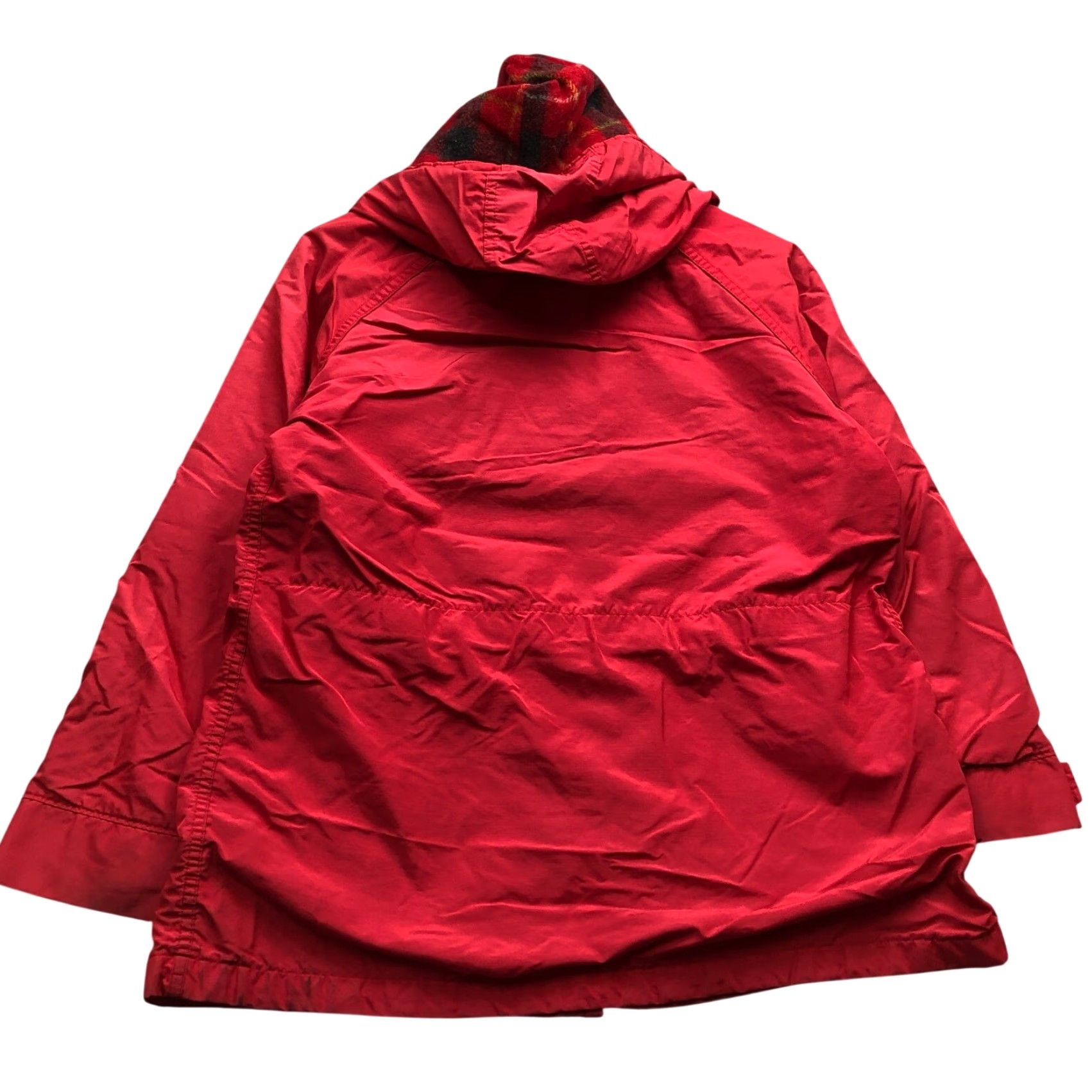 Vintage VINTAGE Woolrich Parka Jacket Hooded Woolrich Flannel Plaid Lined Red Womens Small Size S / US 4 / IT 40 - 5 Thumbnail