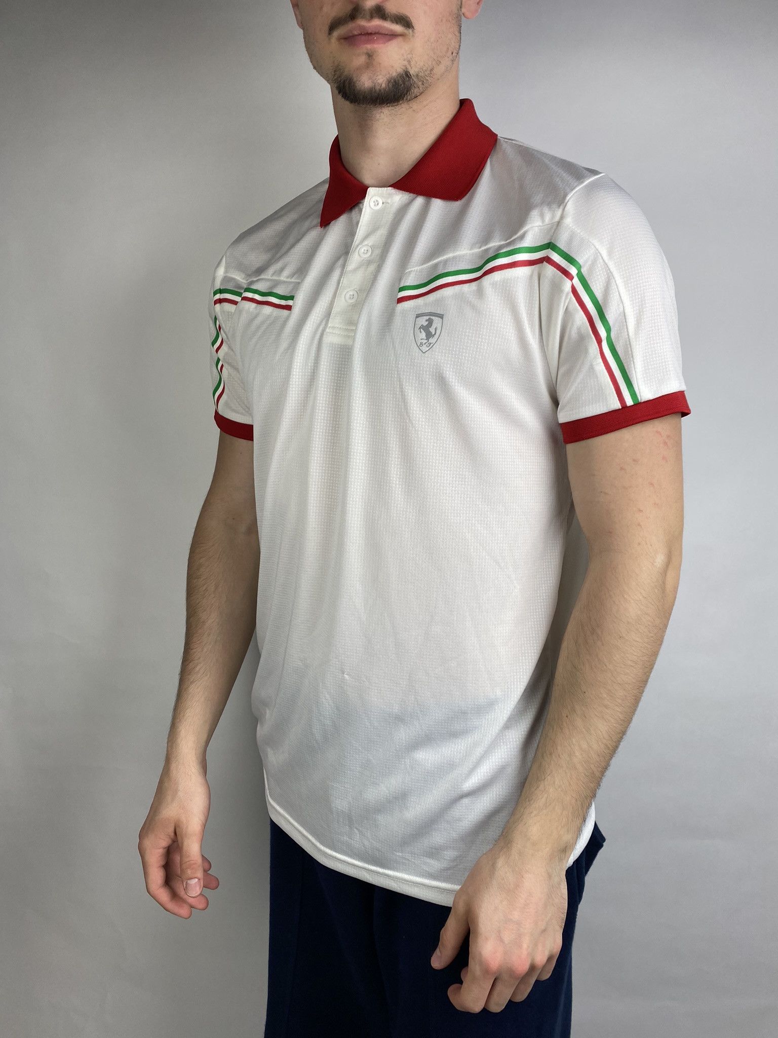 Vintage Ferrari Polo Shirt F1 Formula Jersey y2k