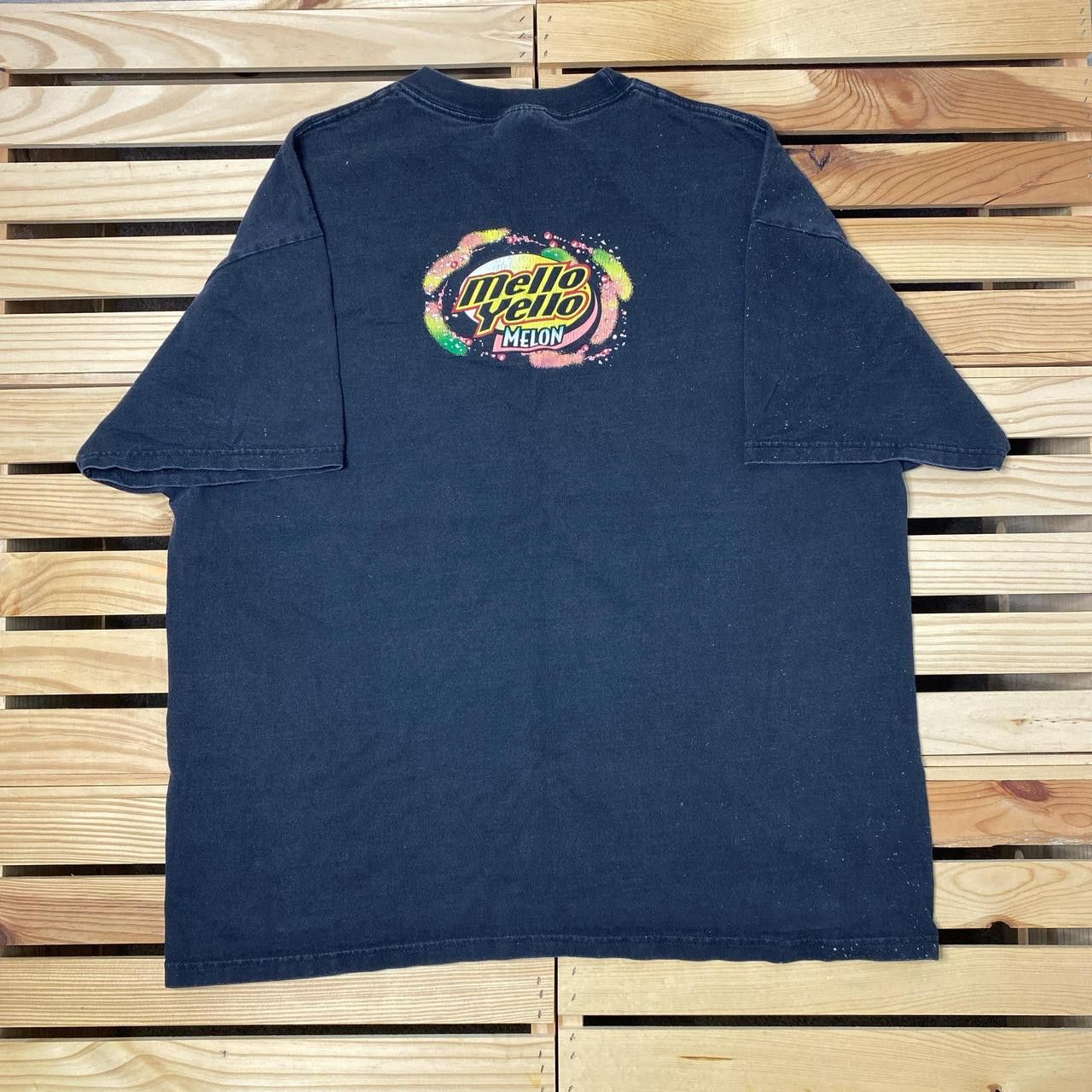 Hanes Vintage Mello Yello Melon Flavor Faded Black Tee Size XL Size US XL / EU 56 / 4 - 1 Thumbnail