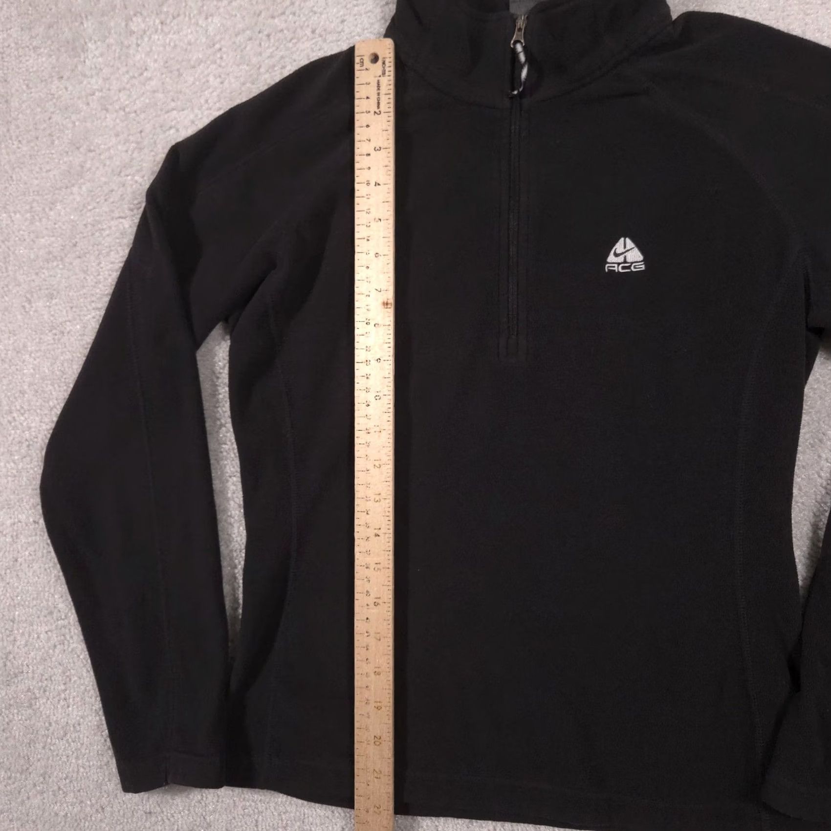 Nike Nike ACG Pullover Womens Small Black Fleece 1/4 Zip Mock Neck Athletic Top Size S / US 4 / IT 40 - 5 Thumbnail