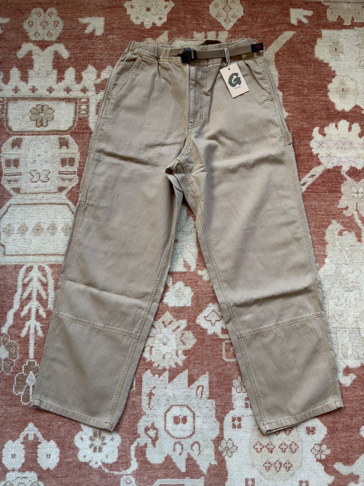Gramicci Gramicci Beige Canvas Work Pants Size US 32 / EU 48 - 1 Thumbnail