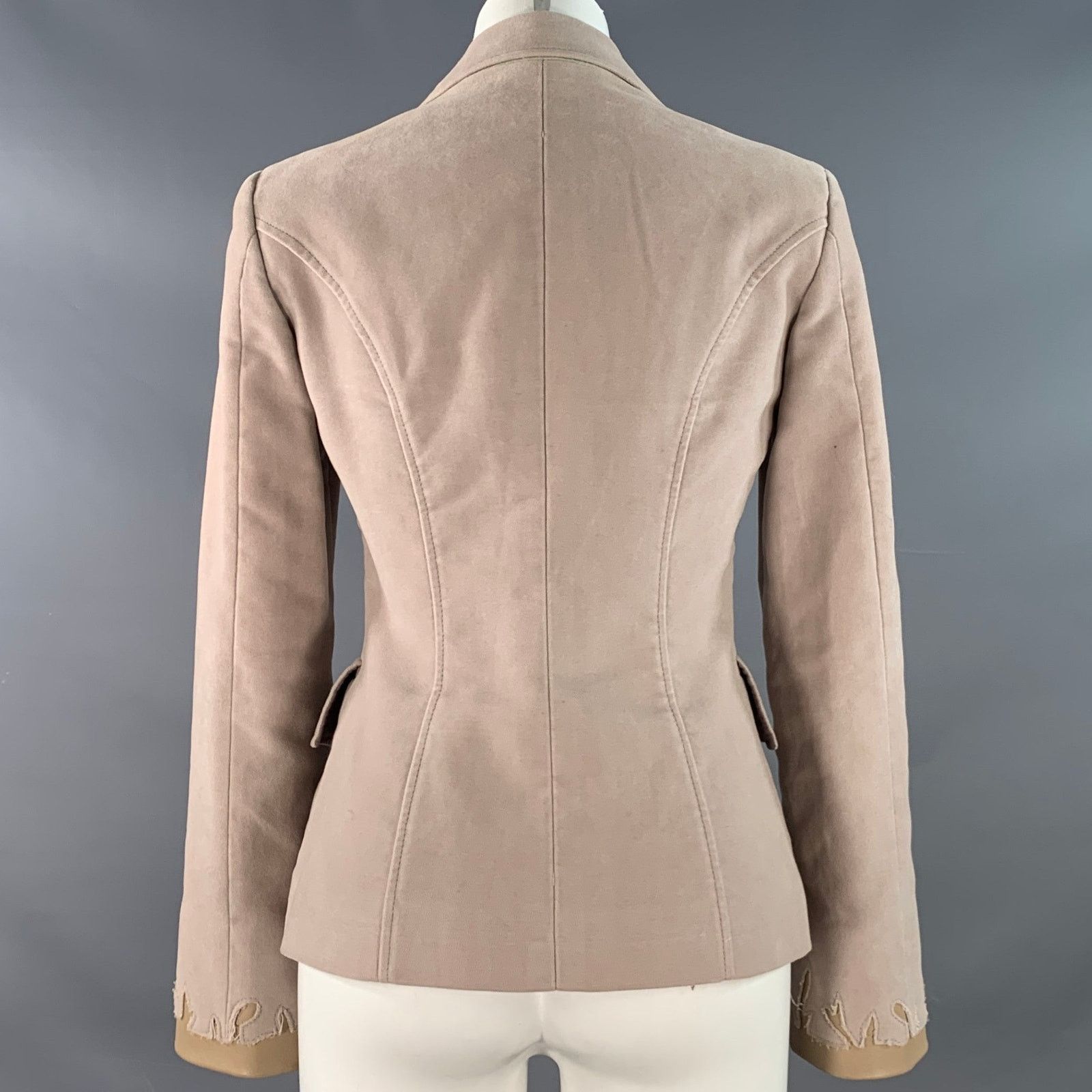Other S Dusty Pink Velvet Single Breasted Jacket Blazer Size S / US 4 / IT 40 - 4 Thumbnail