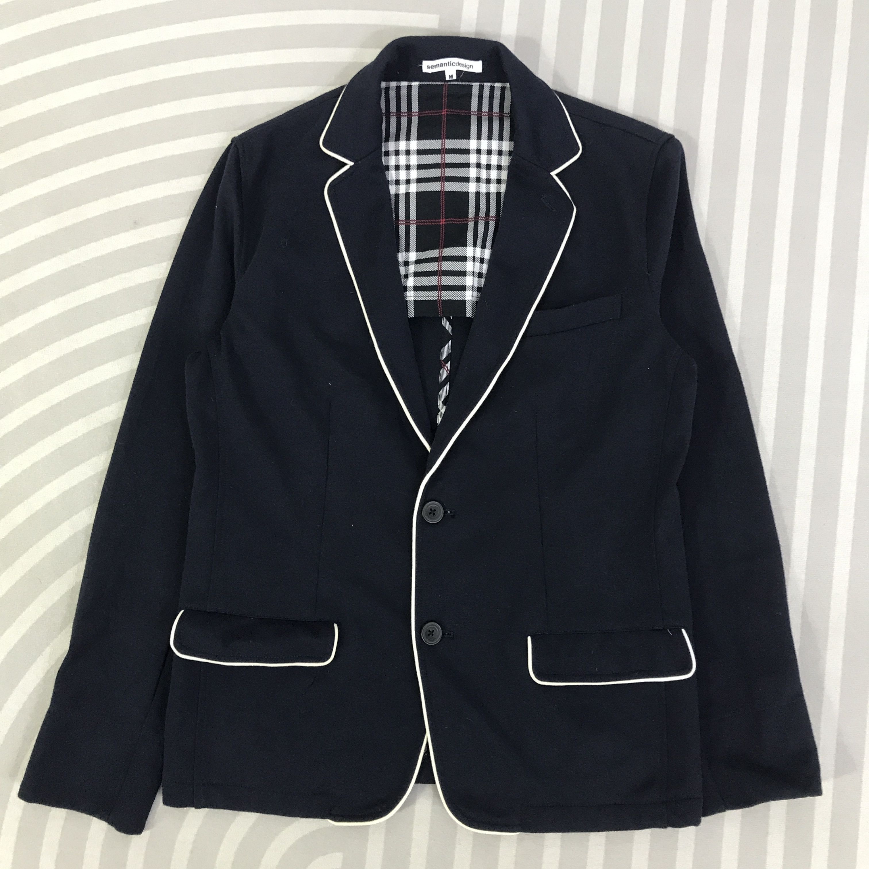 semanticdesign Vintage Semantic Design cotton Blazers K121B17 Size US M / EU 48-50 / 2 - 1 Thumbnail