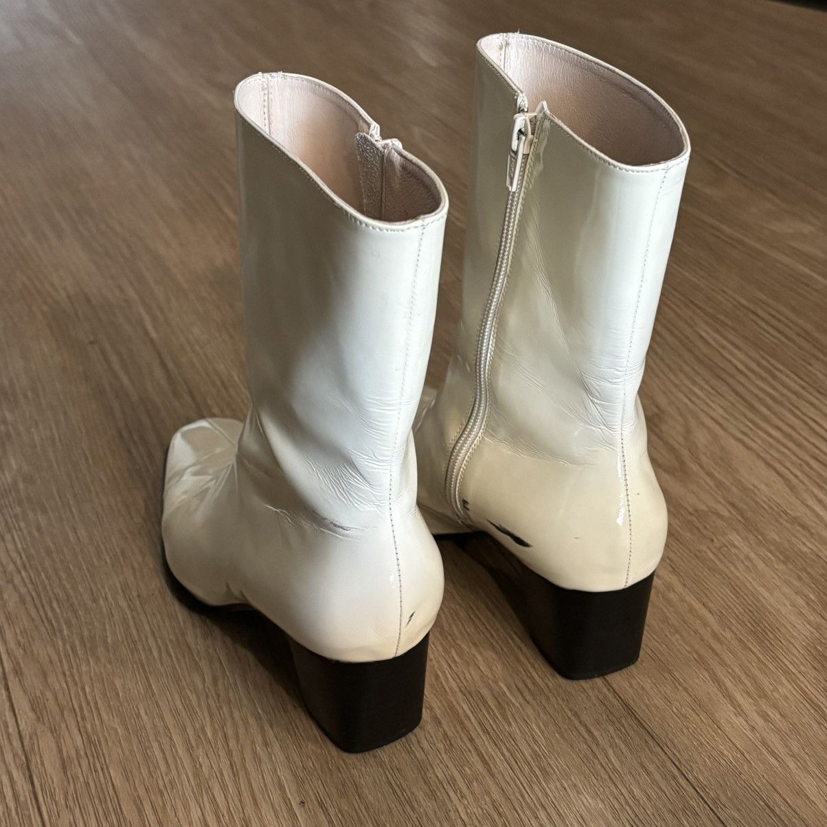 INTENTIONALLY BLANK INTENTIONALLY BLANK Cream Heeled Boots Size US 7 / IT 37 - 4 Thumbnail