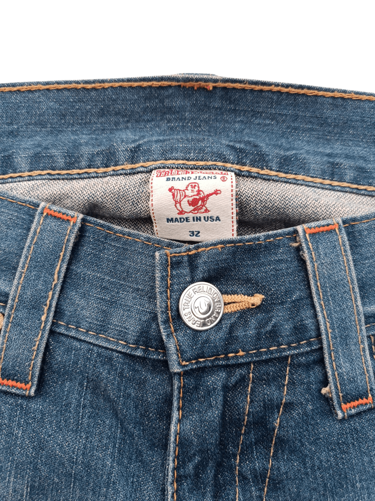 True Religion VINTAGE True Religion Joey Flare Jeans TR026 Size US 34 / EU 50 - 13 Thumbnail