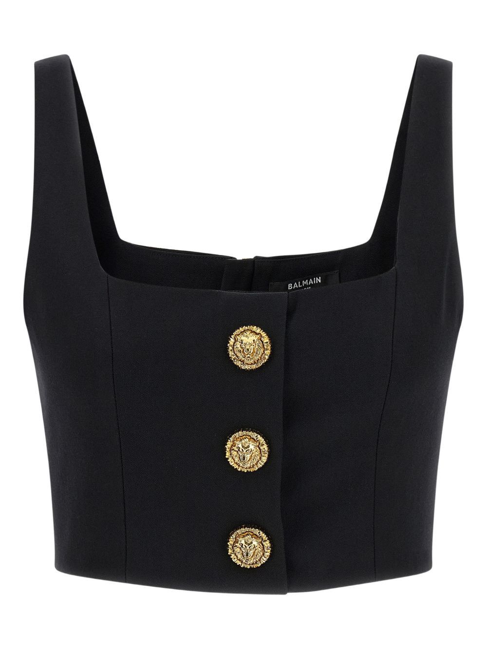 Balmain WOOL BRASSIERE TOP Size XS / US 0-2 / IT 36-38 - 1 Thumbnail