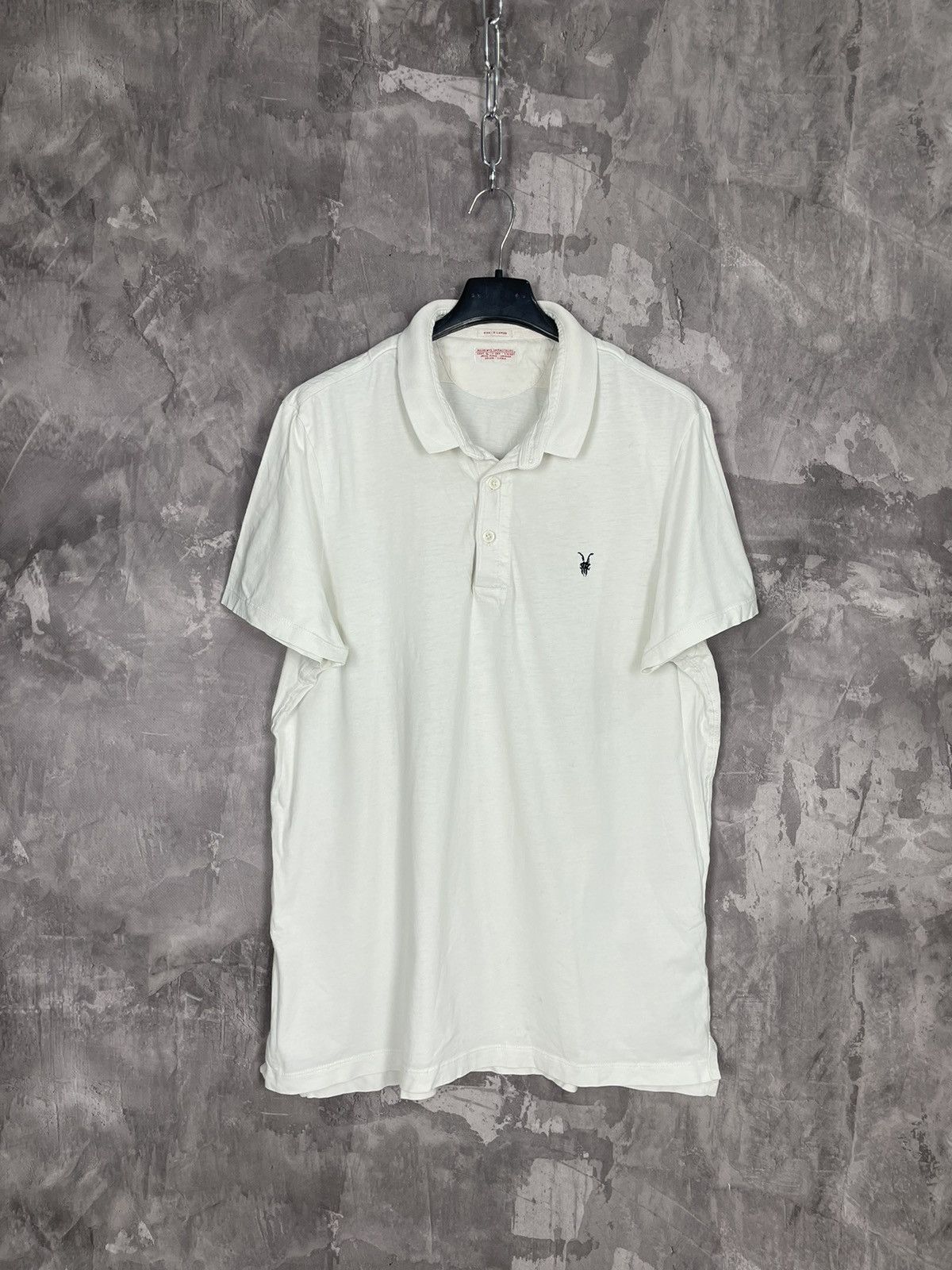 Allsaints × Vintage Vintage Allsaints Avant Garde Luxury 90s polo t-shirts Size US XL / EU 56 / 4 - 1 Thumbnail