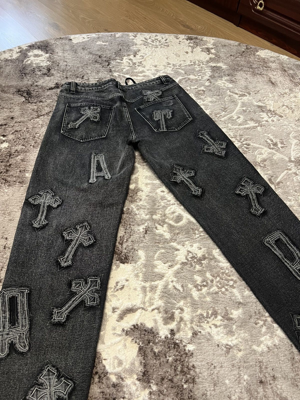 Other TRAP Racer Worldwide Style Washed patch Pants jeans Size US 34 / EU 50 - 7 Thumbnail