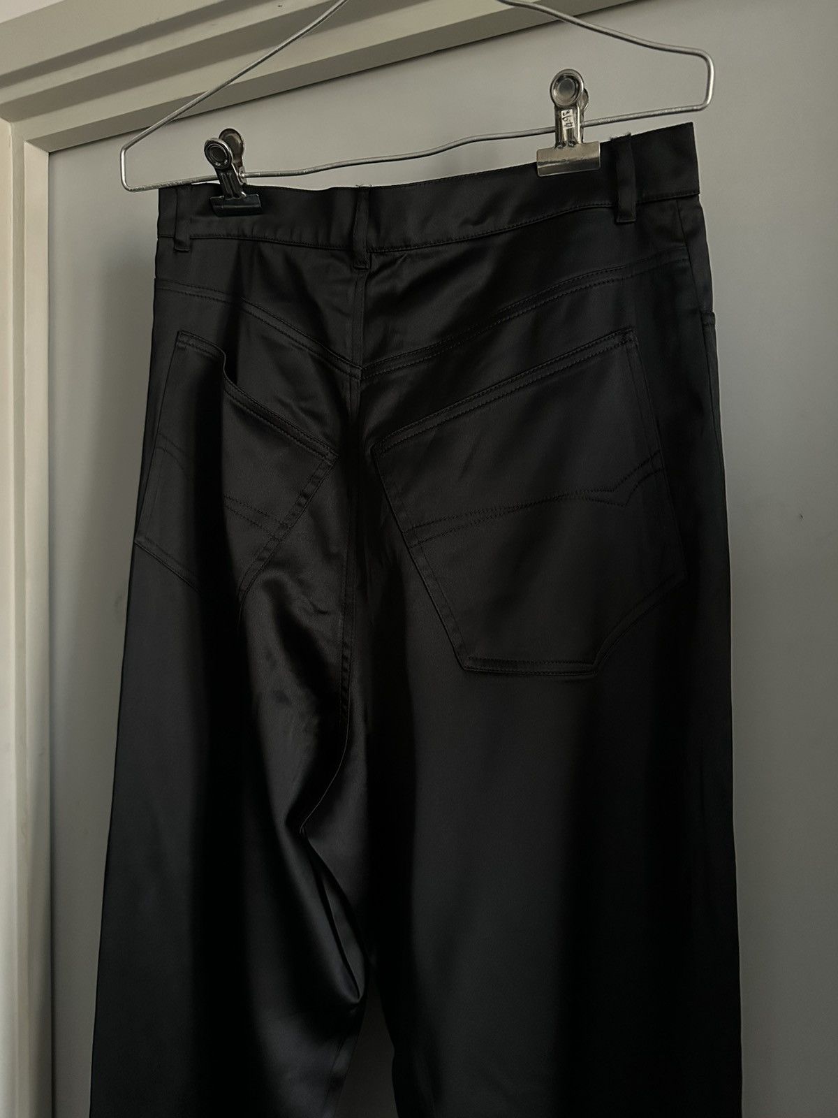 Balenciaga SS22 Balenciaga Loose-cut Satin Trousers Size US 31 - 8 Thumbnail
