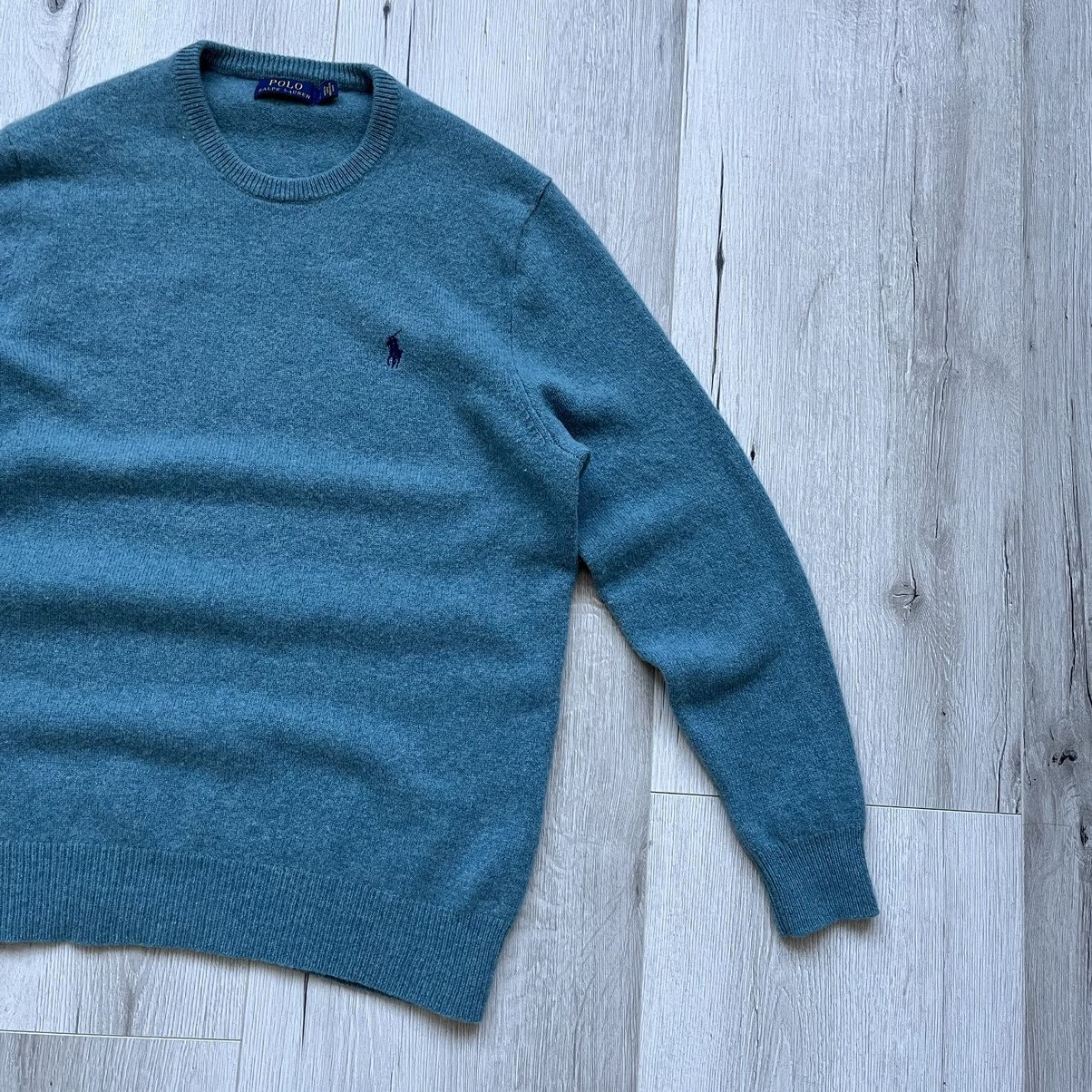 Polo Ralph Lauren Vintage Polo Ralph Lauren Wool Blue Sweater Preppy Crewneck Size US M / EU 48-50 / 2 - 2 Thumbnail