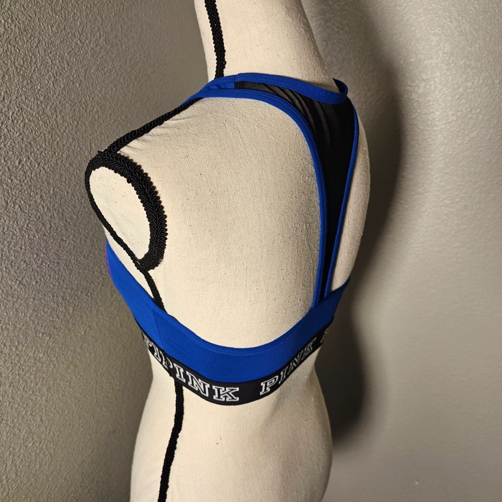 Victoria's Secret Victoria's Secret Pink Ultimate Sports Bra S Blue Texas Rangers Racerback Size ONE SIZE - 3 Thumbnail