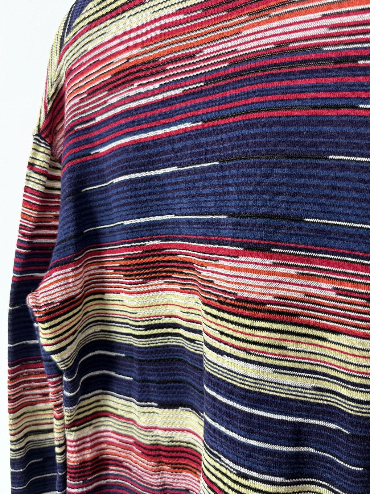 Missoni 1990s Vintage Missoni Sport Wrap V-Neck Sweater 48 Size XL / US 12-14 / IT 48-50 - 9 Thumbnail