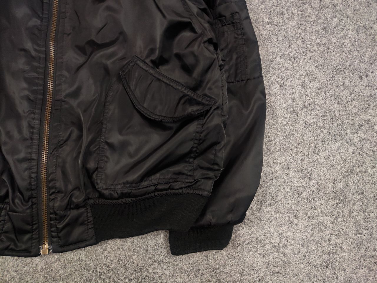 Japanese Brand Vintage 90's USAF Flyers Man Baggy Bomber Black Nylon Jacket Size US S / EU 44-46 / 1 - 10 Thumbnail