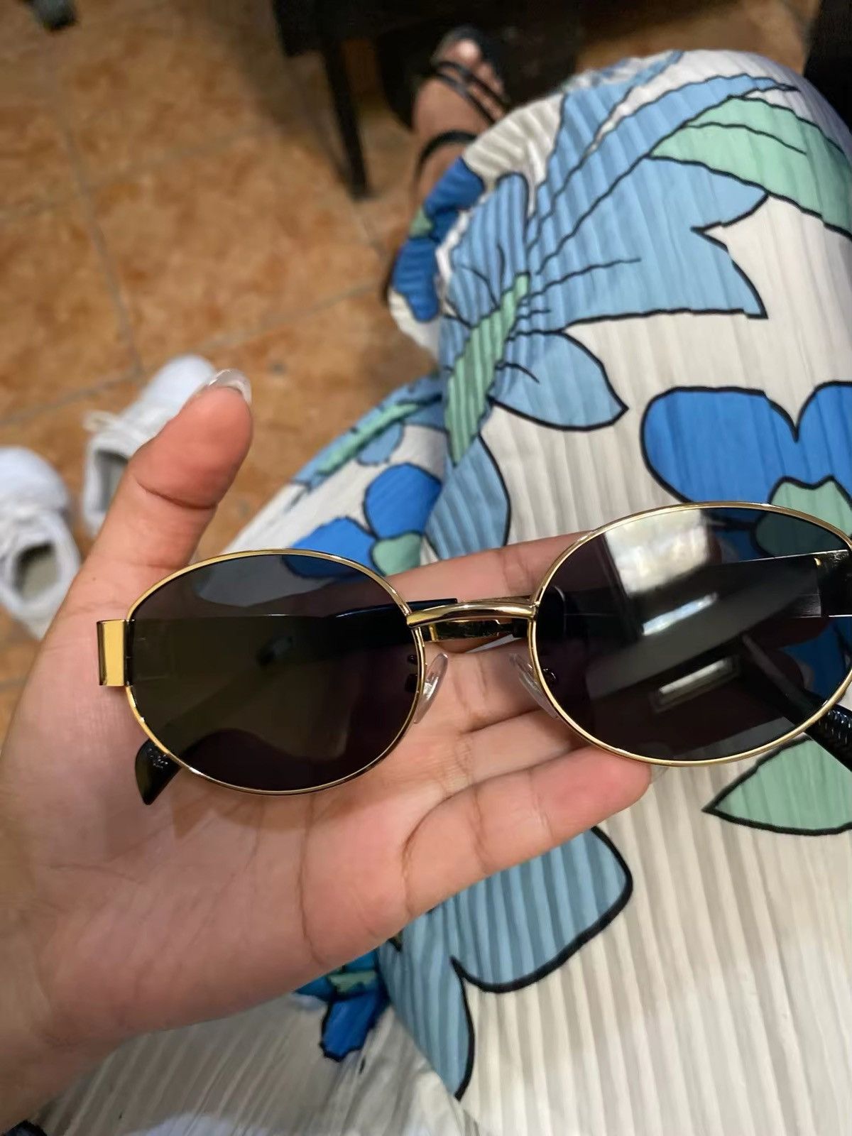 Jewelry Trendy Oval Sunglasses Size ONE SIZE - 3 Thumbnail