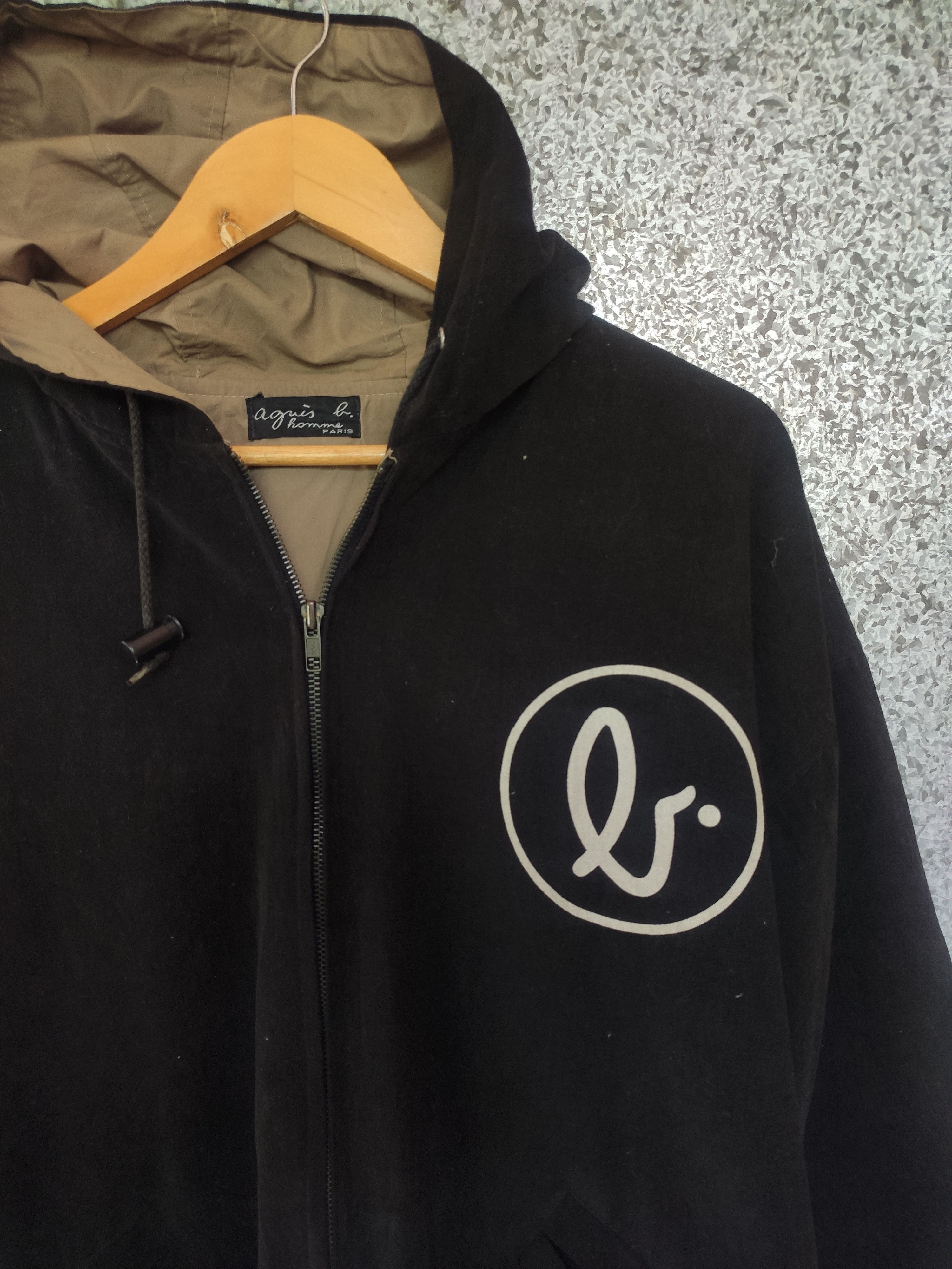 agnes b. 🔥 Vintage Agnes B jacket zipper hoodies big logo oversized Size US L / EU 52-54 / 3 - 4 Thumbnail