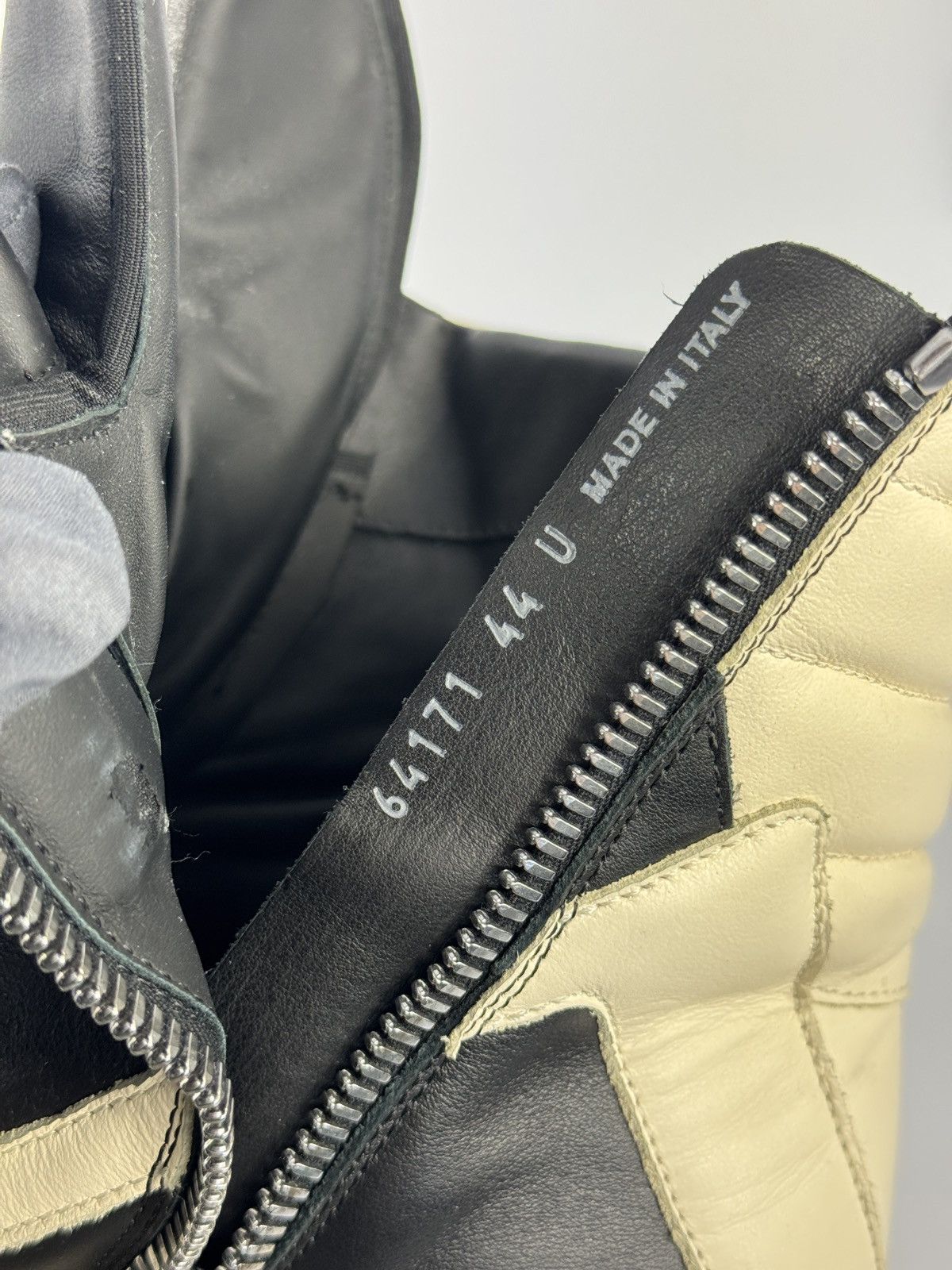 Rick Owens GEOBASKET HIGH TOP SNEAKERS Size US 11 / EU 44 - 10 Thumbnail