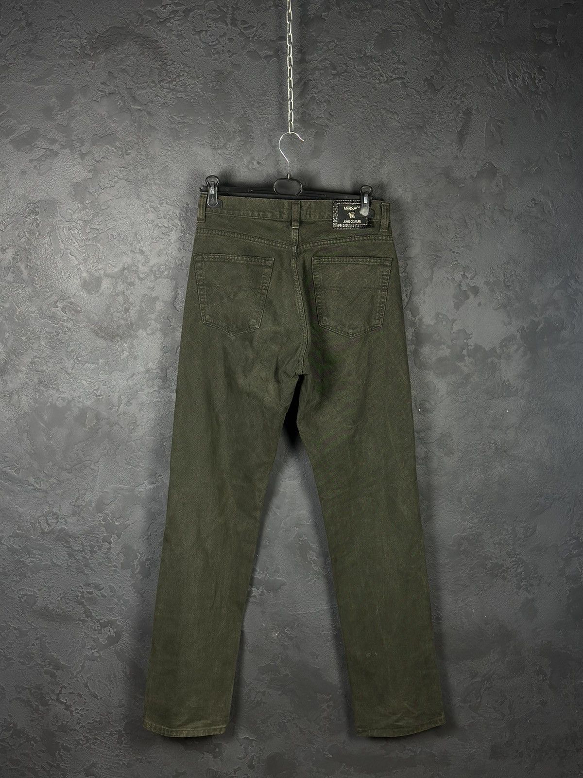 Versace × Versace Jeans Couture × Vintage Vintage 90s Versace Jeans Couture Washed Luxury Denim Jeans Size US 33 - 6 Thumbnail