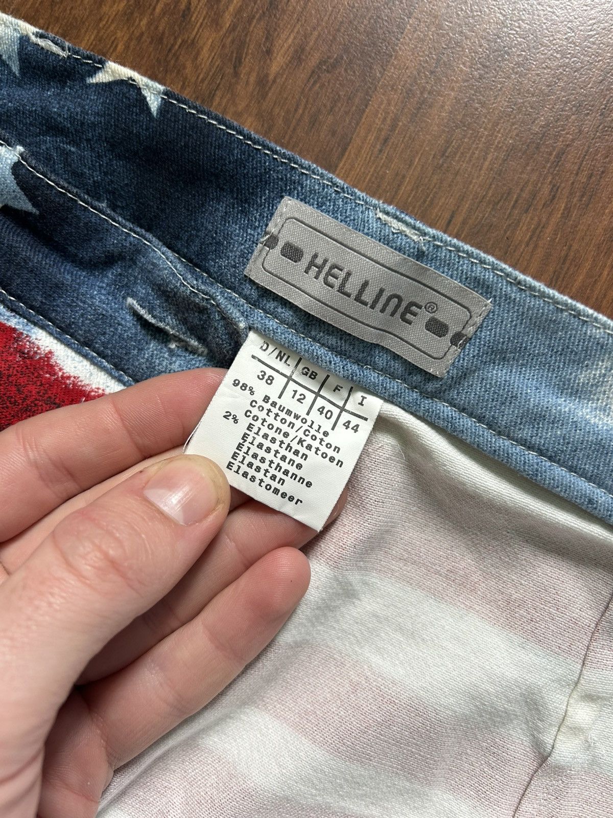 Japanese Brand Vintage American Flag Overprinted Women Jeans Streetwear Y2K Size 30" / US 8 / IT 44 - 8 Thumbnail