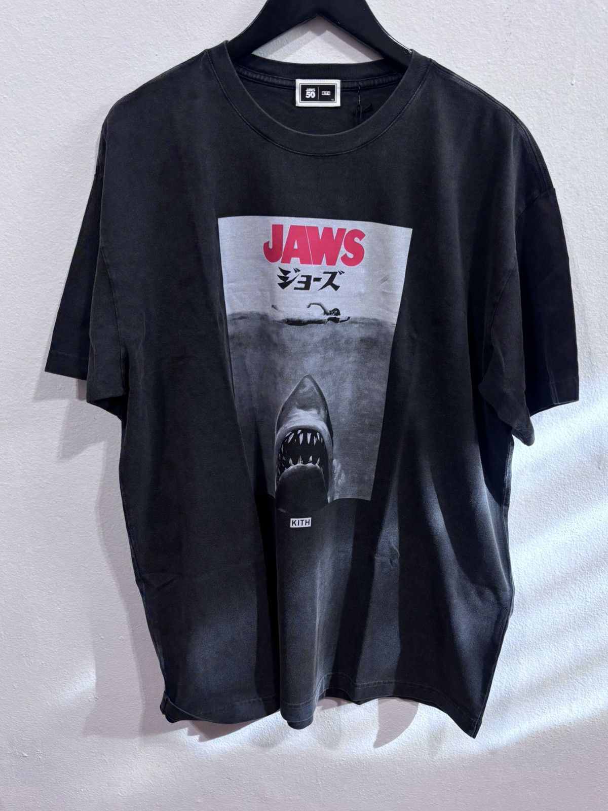 Kith Kith x Jaws Japanese Black Tee 50th Anniversary Size US XL / EU 56 / 4 - 1 Thumbnail
